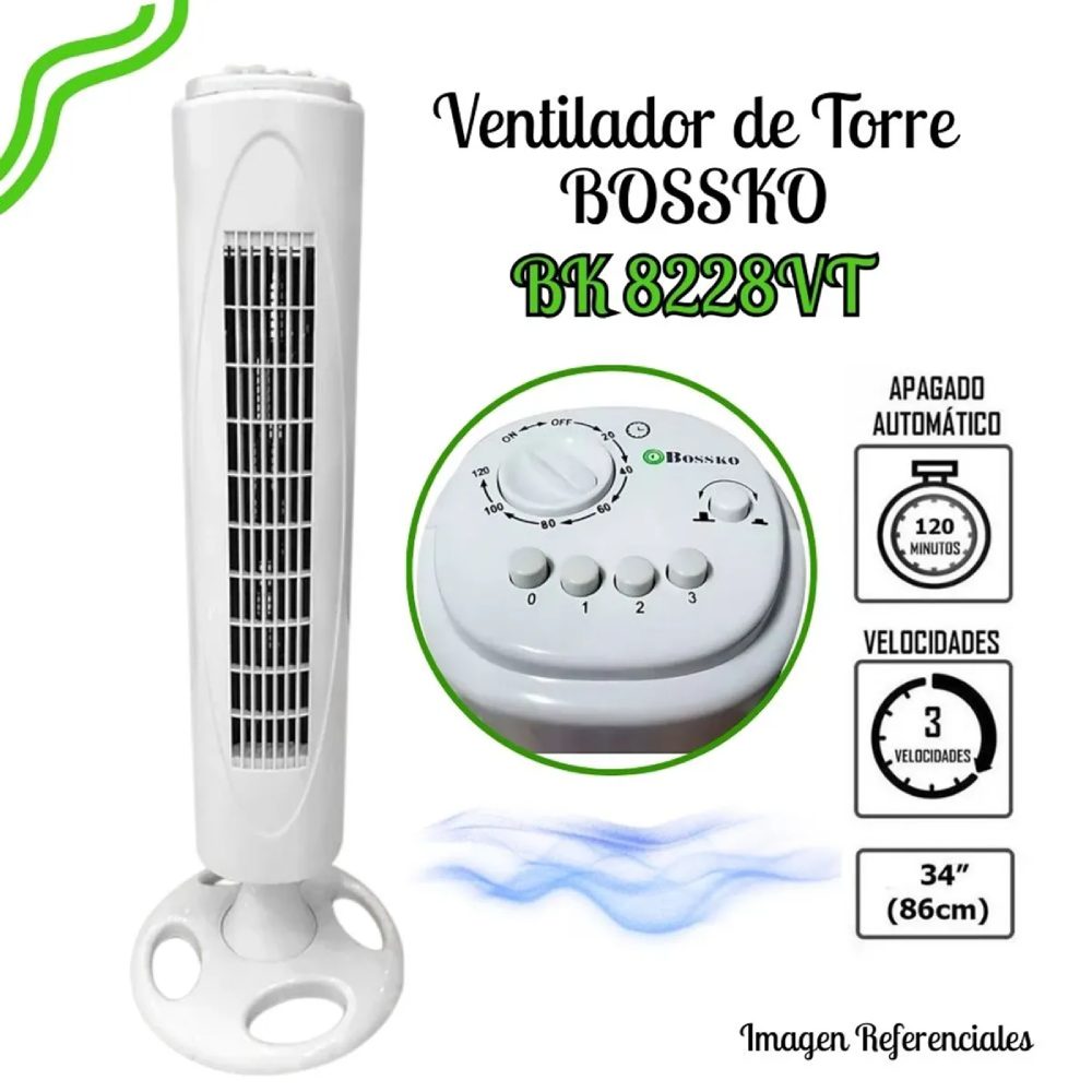VENTILADOR TORRE BOSSKO BK-8228VT 90W - 1