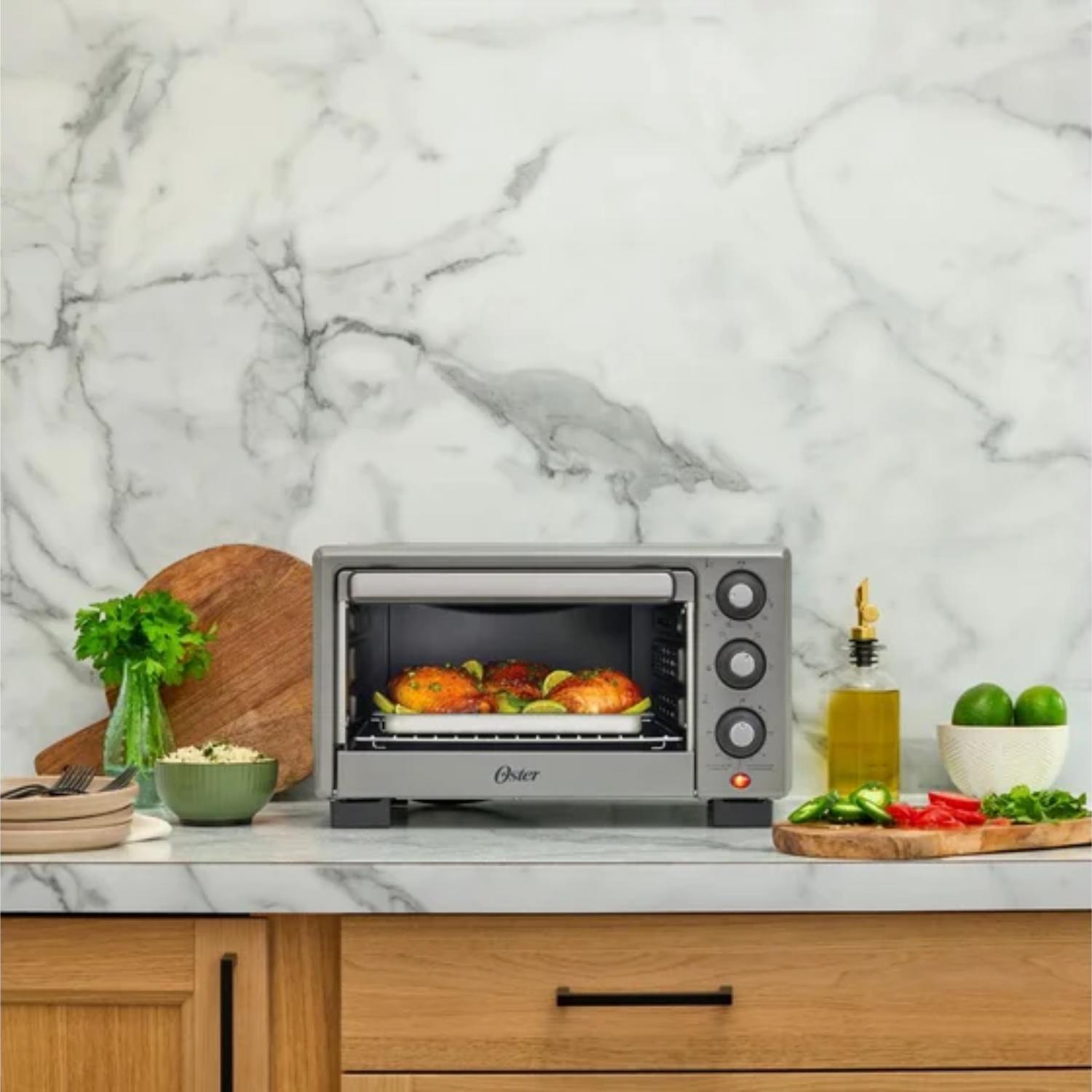 HORNO ELÉCTRICO OSTER 17L CON FREIDORA AIRE Y DIAMONDFORCE - 4