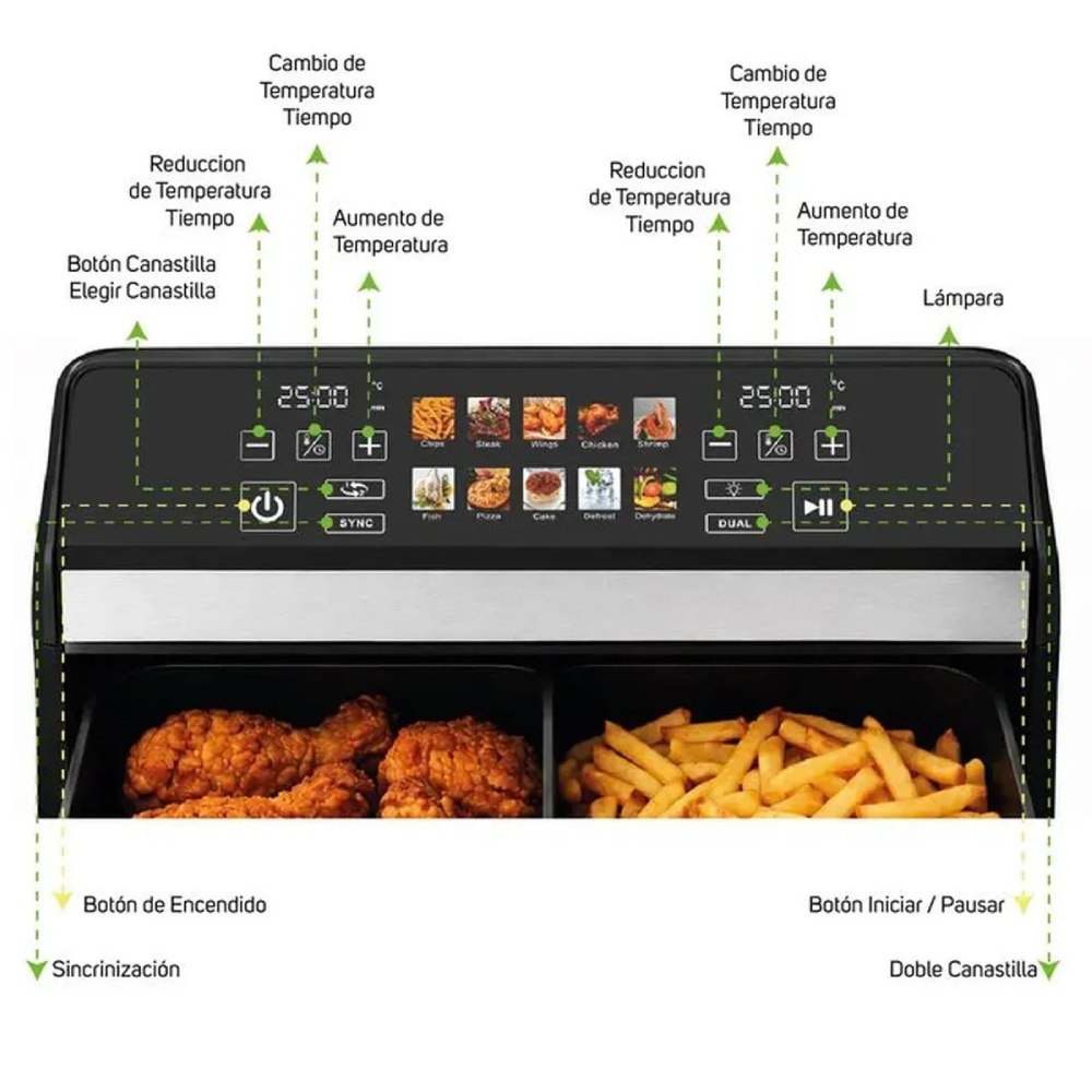 FREIDORA DE AIRE 11 L DOUBLE AIR FRYER – DOUBLE AIR FRYER - 2