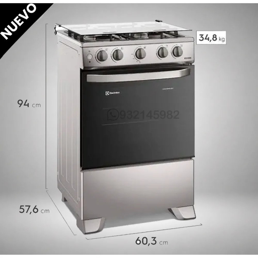 COCINA ELECTROLUX 4 QUEMADORES 60CM  FE4OSR - 2
