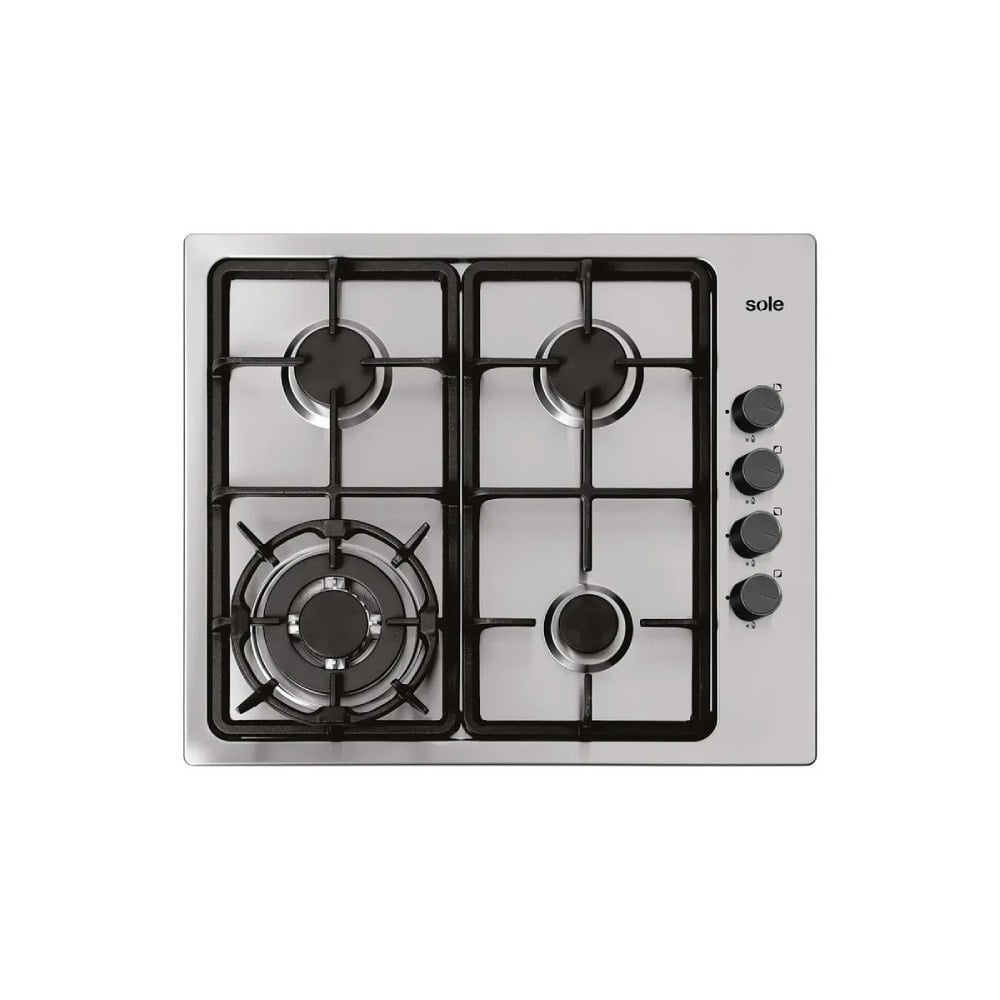 ENCIMERA ACERO INOXIDABLE GLP/GN SOLE 4 HORNILLAS 58CM CWOK SOLCO036V2 - 1