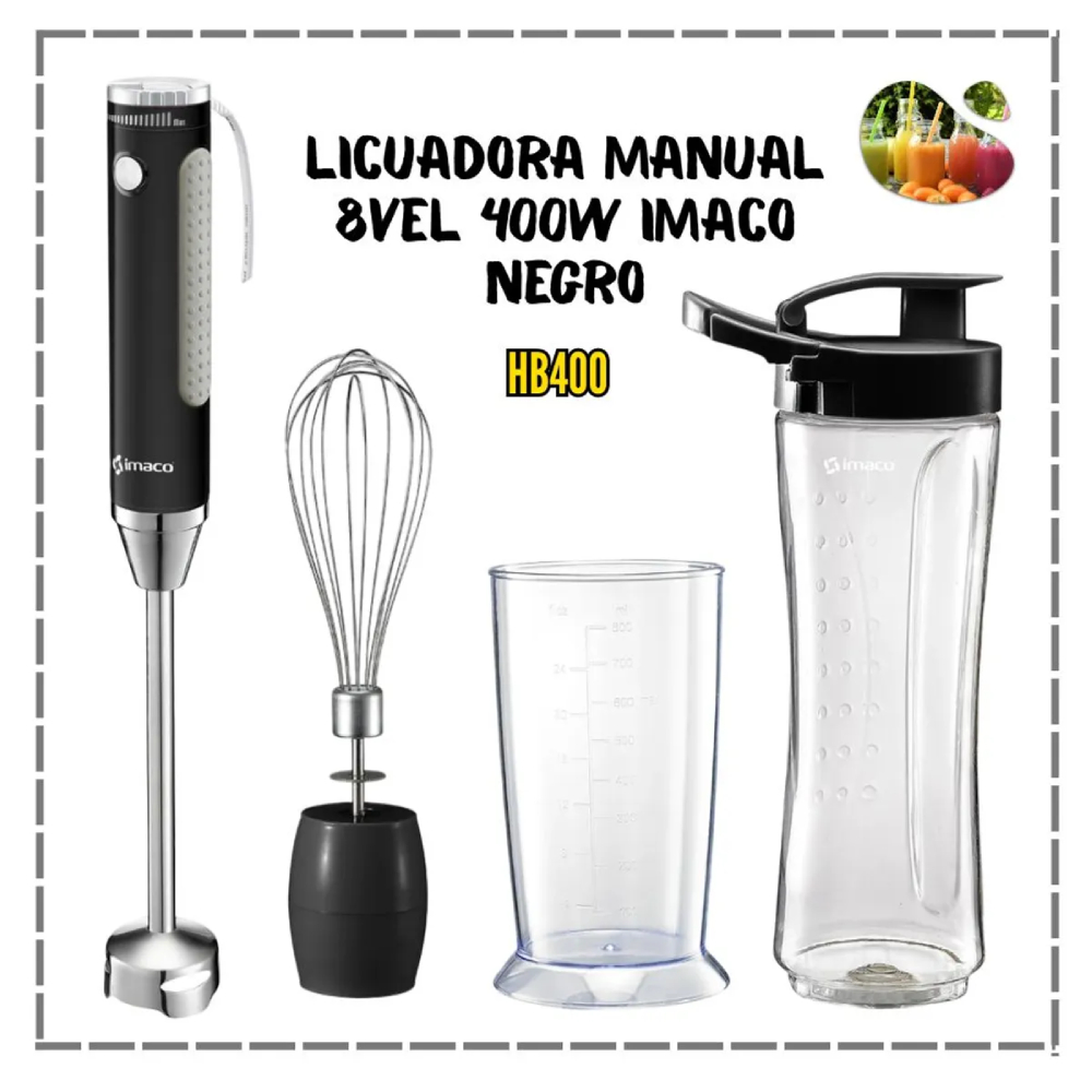 LICUADORA MANUEAL IMACO DUAL MIX - HB400 - 3