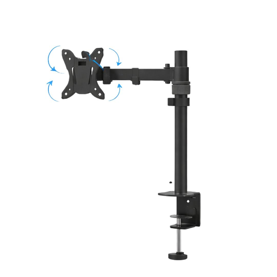 RACK PARA MONITOR DE UN BRAZO SOPORTE DE 10 A 27 PULGADAS EXTIENDE 28CM - 3
