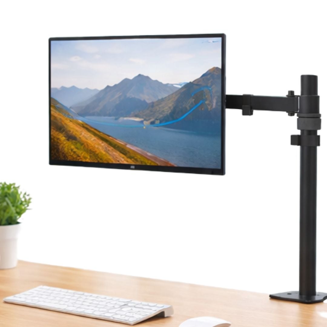 RACK PARA MONITOR DE UN BRAZO SOPORTE DE 10 A 27 PULGADAS EXTIENDE 28CM - 4