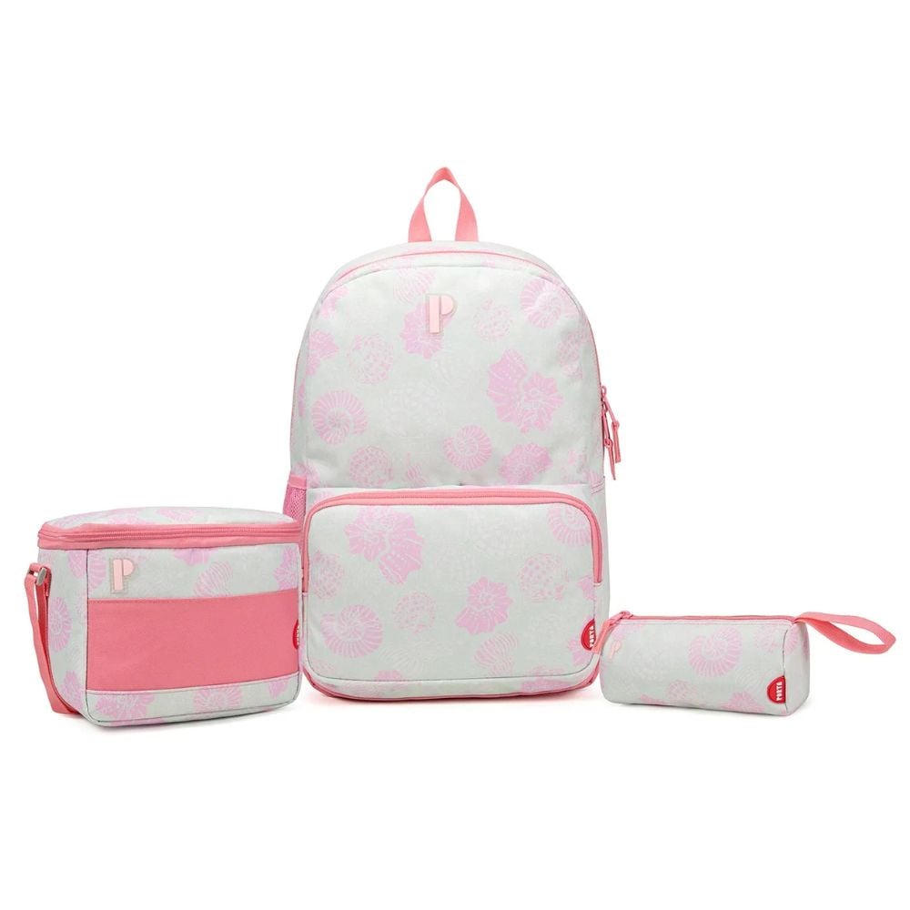 PACK MOCHILA PORTA MARACAY MERMAID 3 PIEZAS MOCHILA LONCHERA CARTUCHERA - 1