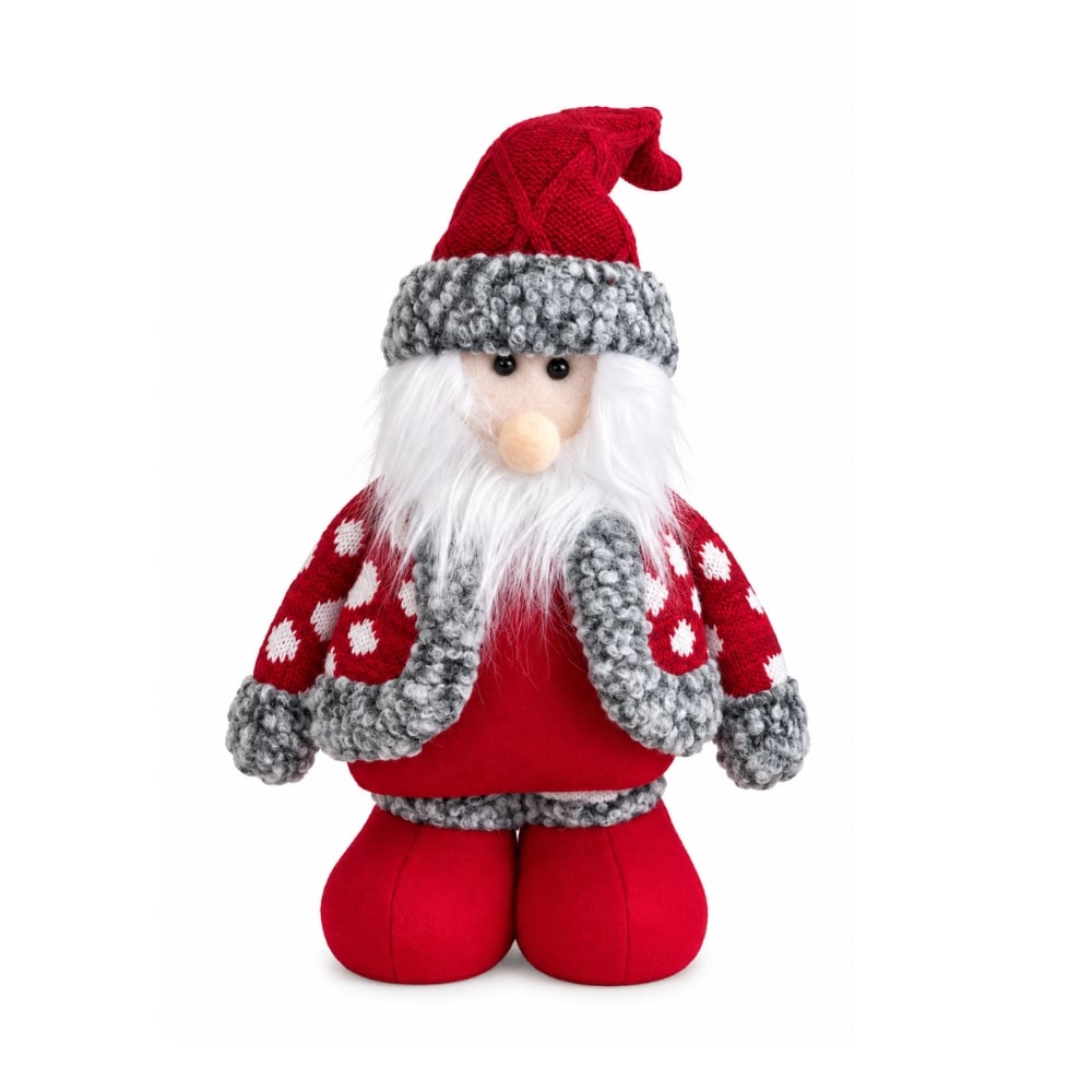 MUÑECO NAVIDEÑO PATILARGA 30-50 CM – PAPÁ NOEL ROJO CLASICO - 3