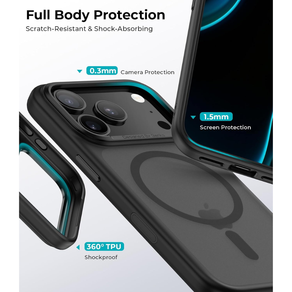 CASE IPHONE 17 PRO MAX BENKS MAGCLAP MIST - 4
