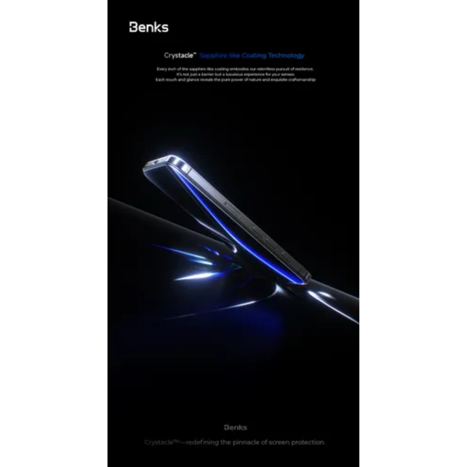 MICA PANTALLA IPHONE 17 PRO MAX BENKS ZAFIRO - 3