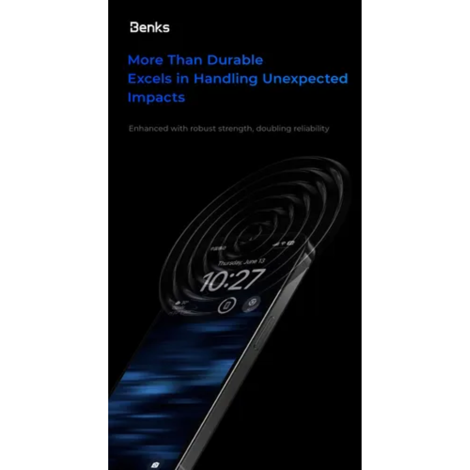 MICA PANTALLA IPHONE 17 PRO MAX BENKS ZAFIRO - 5