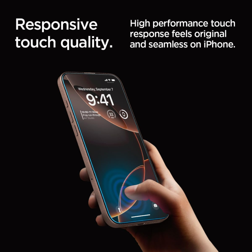 VIDRIO TEMPLADO PARA IPHONE 17 PRO MAX SPIGEN (2UN) - 6