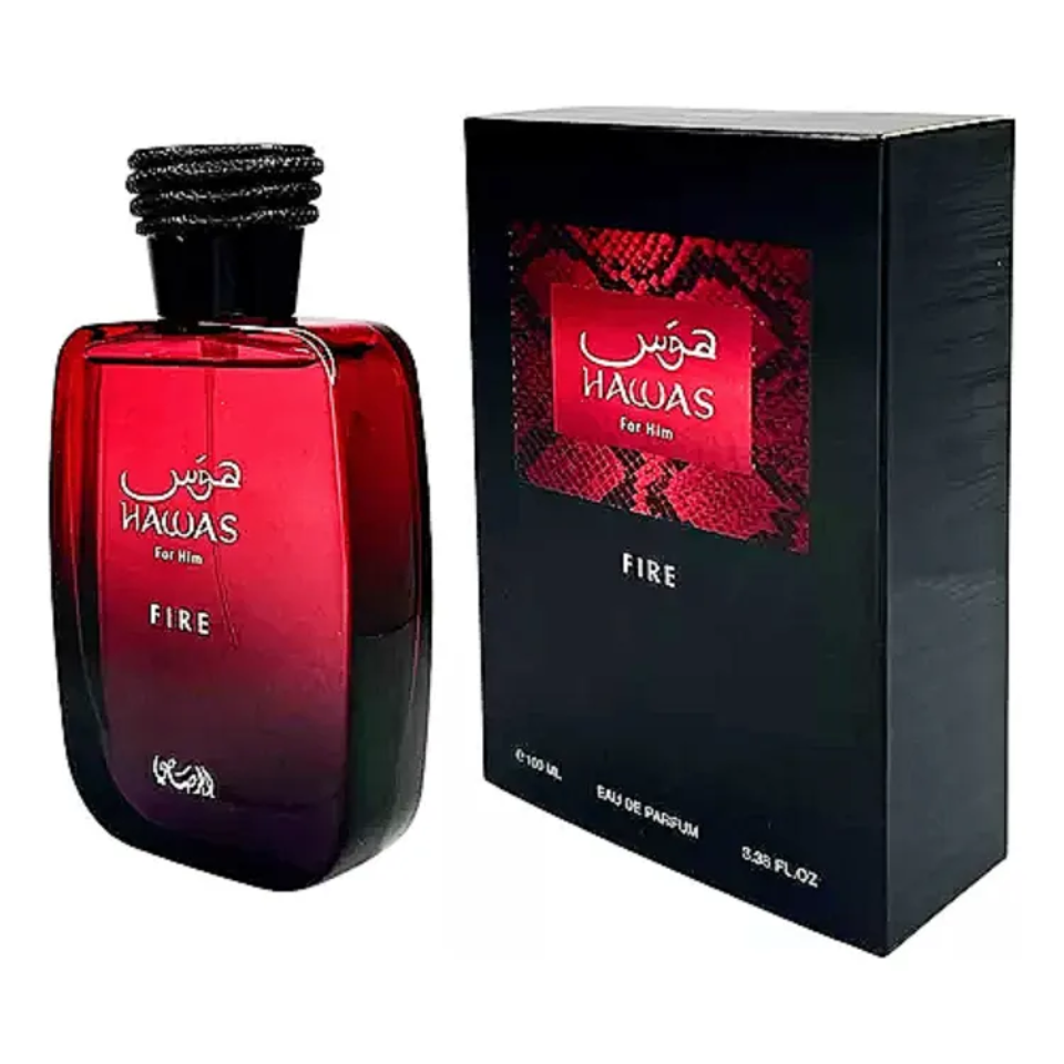 PERFUME HAWAS FIRE PARA HOMBRE DE RASASI EDP 100ML - 3