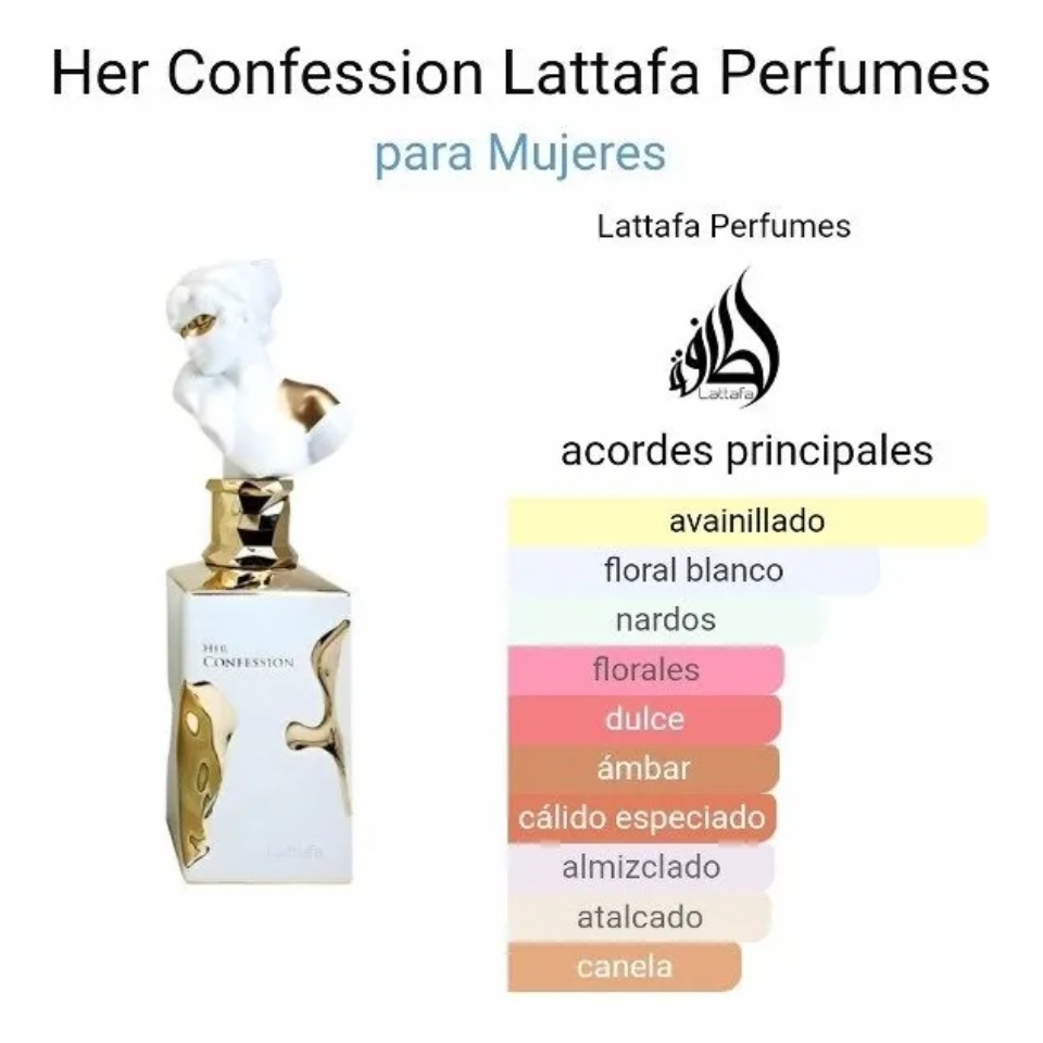 PERFUME LATTAFA HER CONFESSION MUJER EDP 100 ML - 3