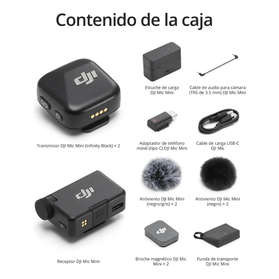 DJI MIC MINI (2 TX + 1 RX + ESTUCHE DE CARGA) - 4