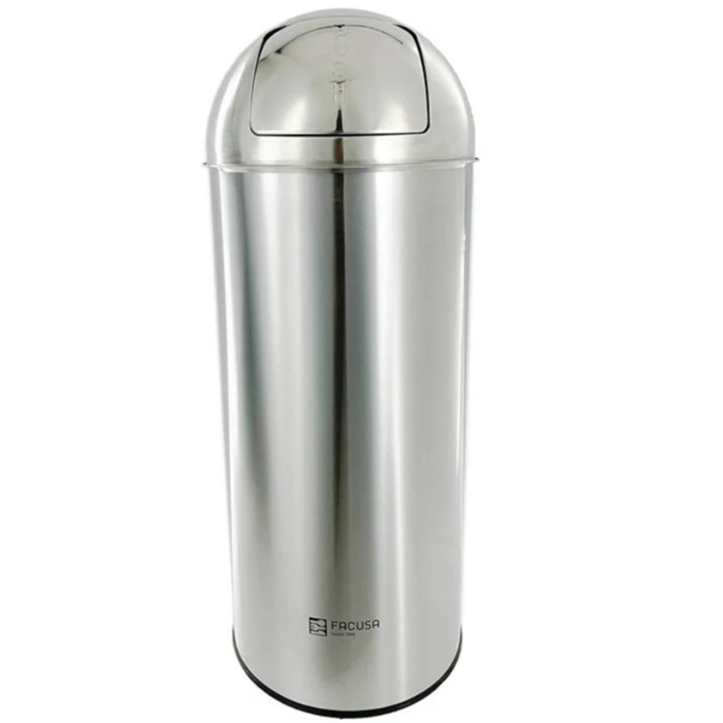 PAPELERA 50LT INOX PUSH (D36.5X73CM) - 1