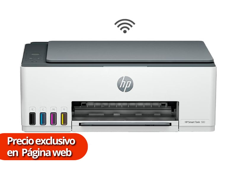 MULTIFUNCIONAL HP SMART TANK 580 WIRELESS 1F3Y2A#AKY - 1