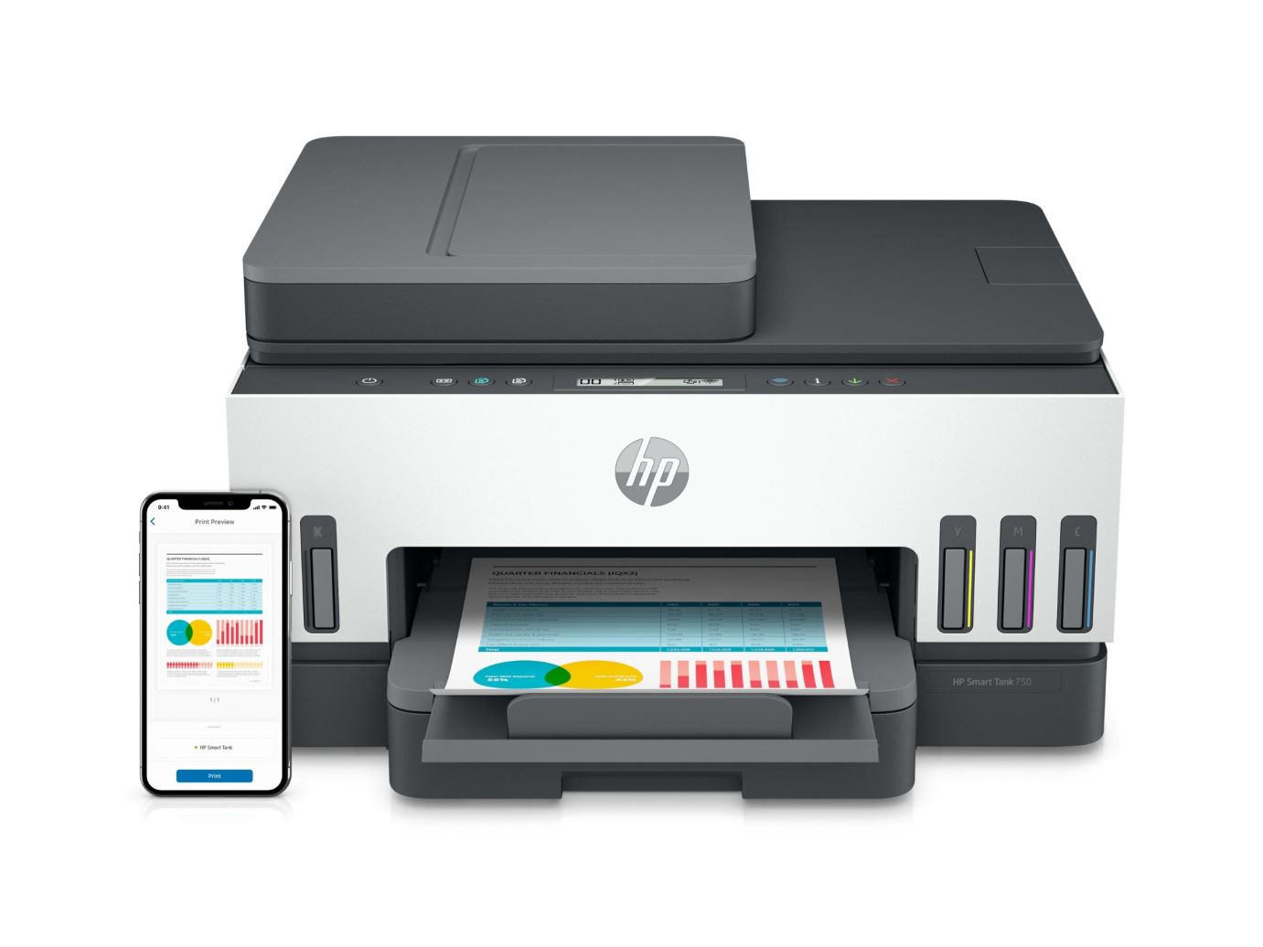 IMPRESORA MULTIFUNCIONAL HP SMART TANK 750 WIFI/BT/LAN - 1