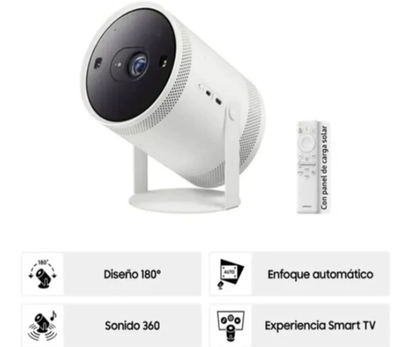 PROYECTOR PORTÁTIL SAMSUNG THE FREESTYLE 2DA GEN, FULL HD, TRANSMISIÓN INALÁMBRICA, BLANCO - 2