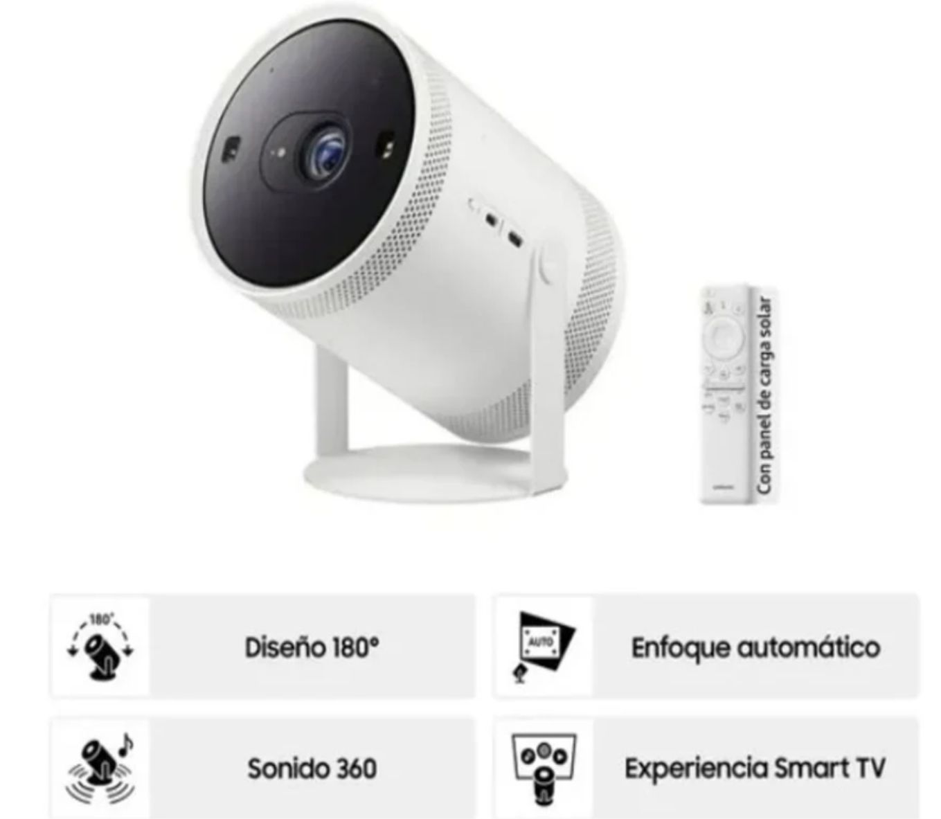 PROYECTOR PORTÁTIL SAMSUNG THE FREESTYLE 2DA GEN, FULL HD, TRANSMISIÓN INALÁMBRICA, BLANCO - 2