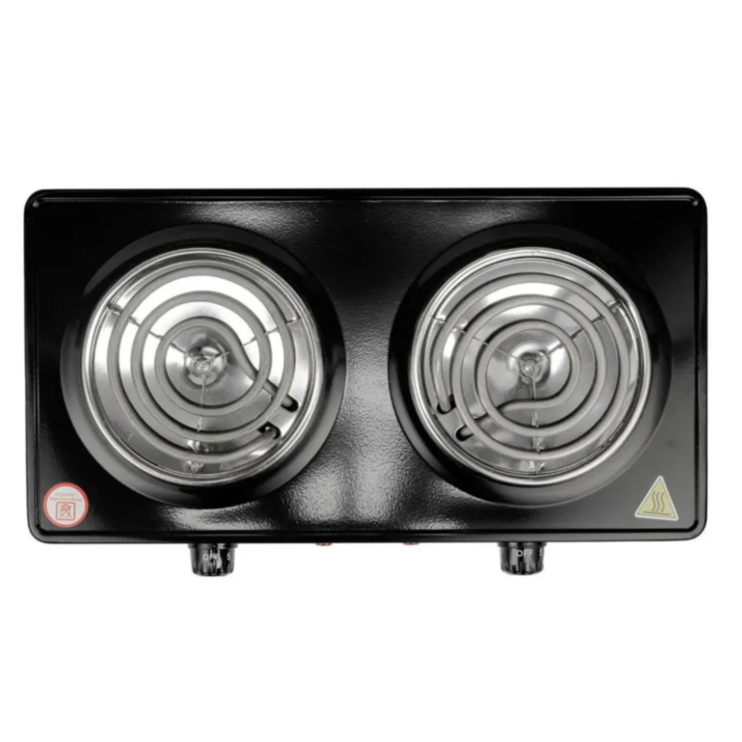 COCINA ELECTRICA IMACO HP1400 DOS HORNILLAS NEGRO - 4
