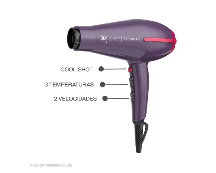 SECADORA GAMA TEMPO 2200W PROFESIONAL PARA CABELLO - 2
