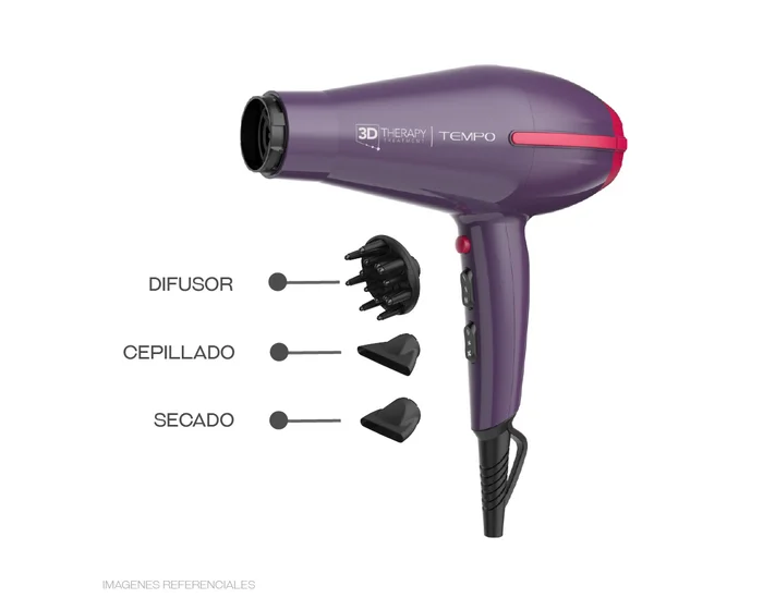 SECADORA GAMA TEMPO 2200W PROFESIONAL PARA CABELLO - 3