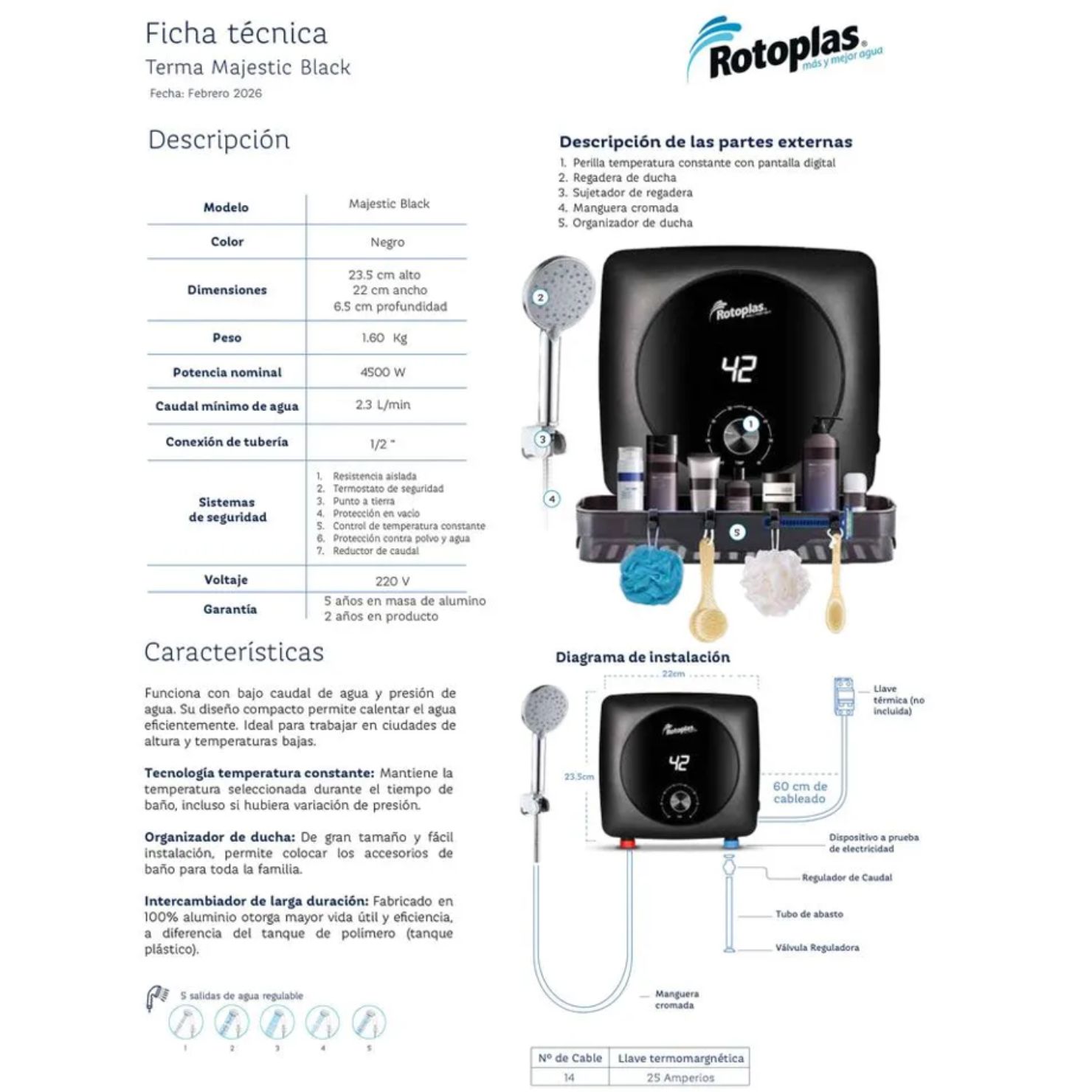 TERMA INSTANTANEA MAJESTIC ROTOPLAS - 5