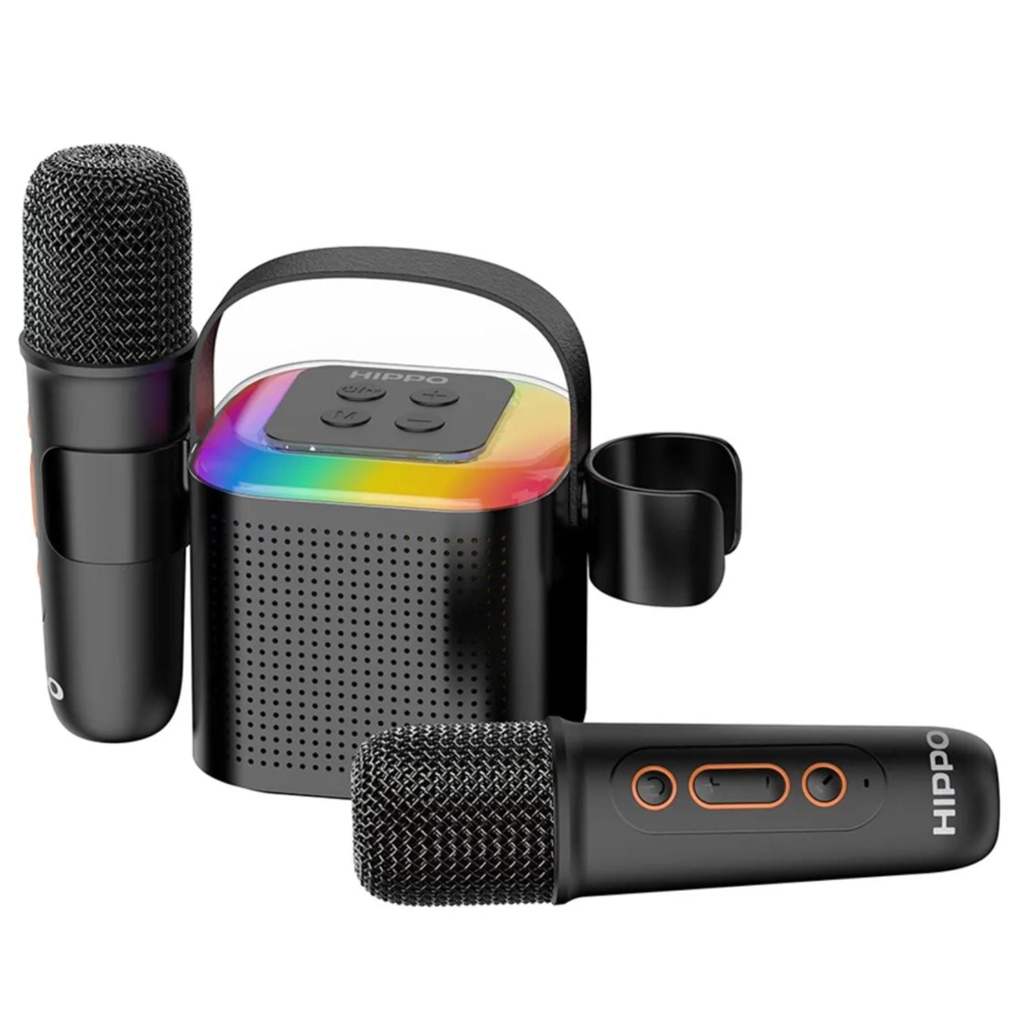 PARLANTE BLUETOOTH KARAOKE HIPPO 5W CON DOS MICROFONOS - 1