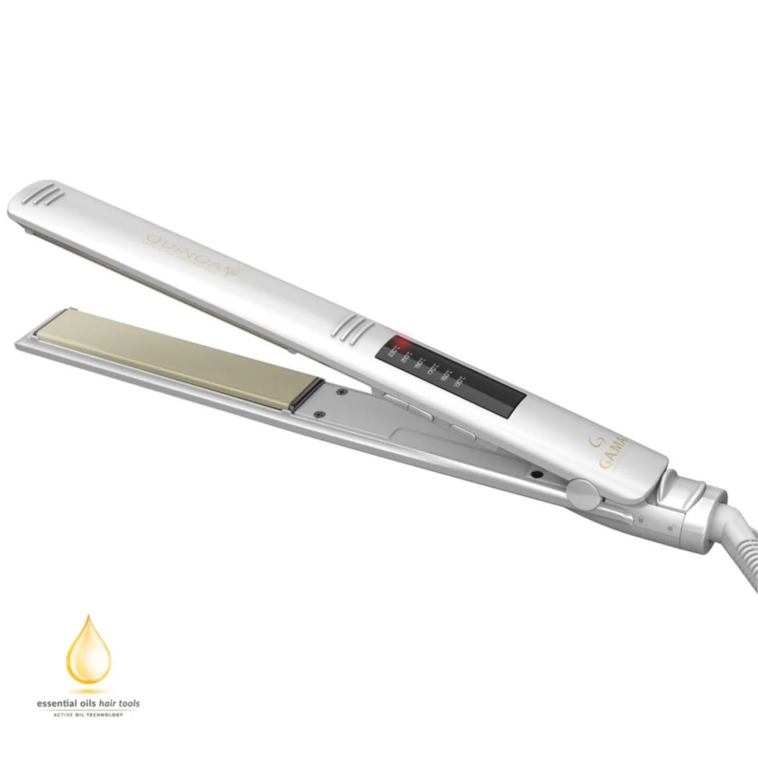 PLANCHA ALISADORA ELEGANCE LED QUINOA GAMA - 1