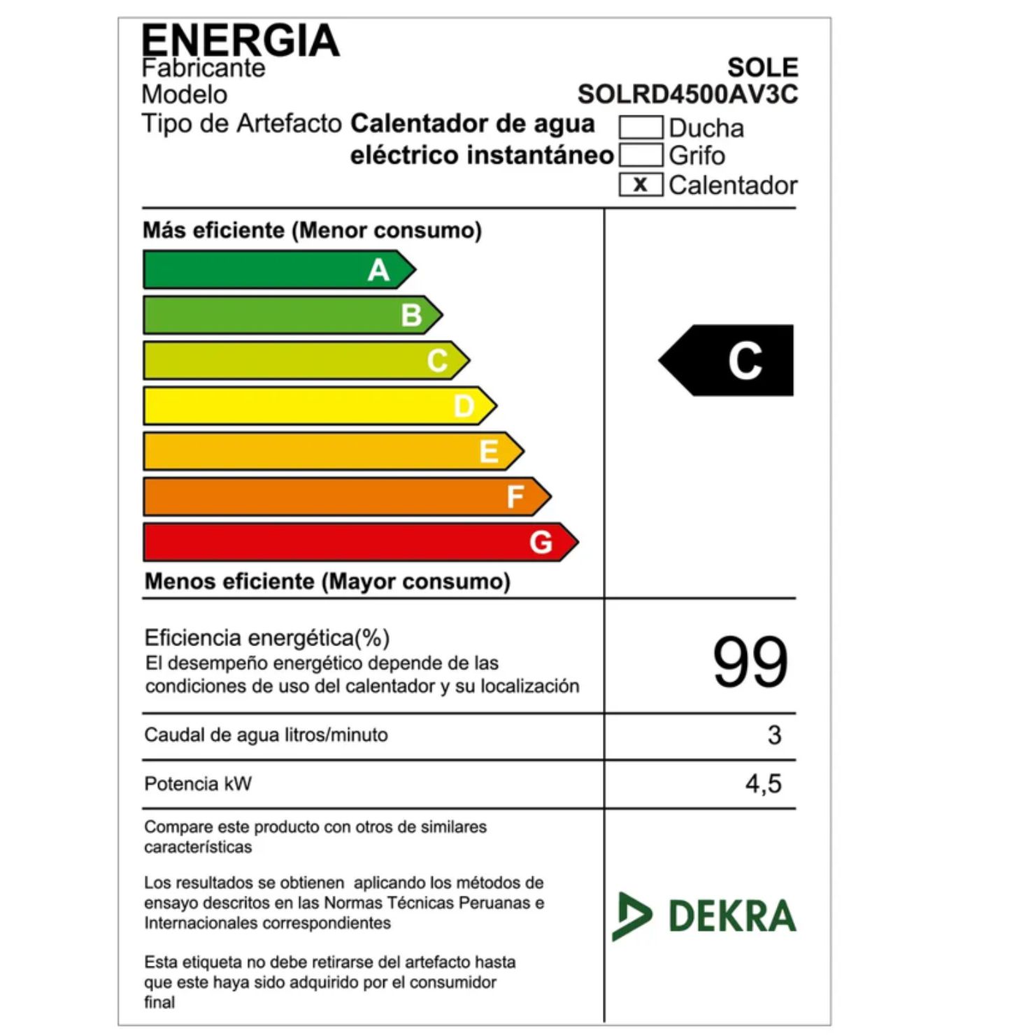 RAPIDUCHA ELECTRICA SOLE ADVANTAGE 4500W CON ACCESORIOS - 6