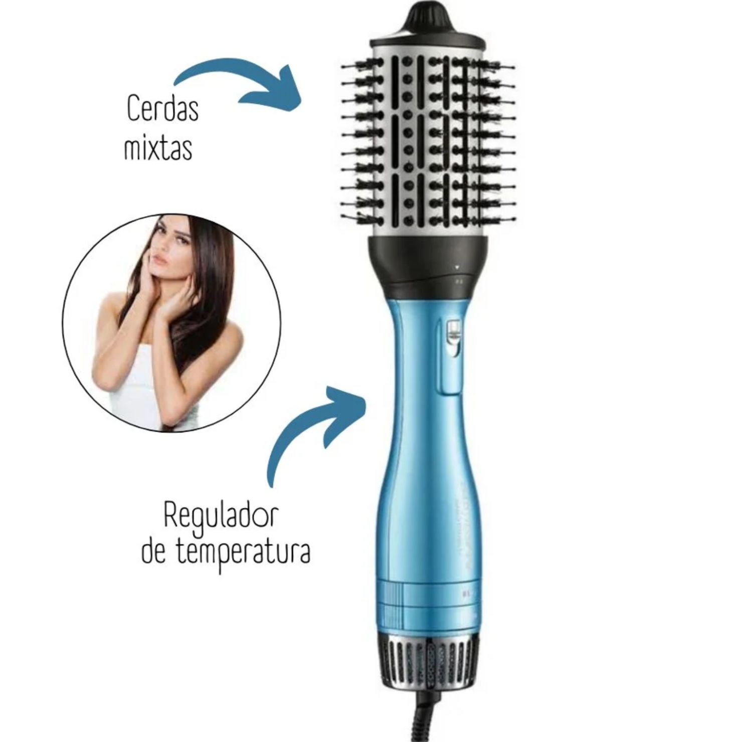 CEPILLO Y SECADOR DE AIRE CALIENTE BABYLISSPRO 2 EN 1 BNTDHB275PE - 4