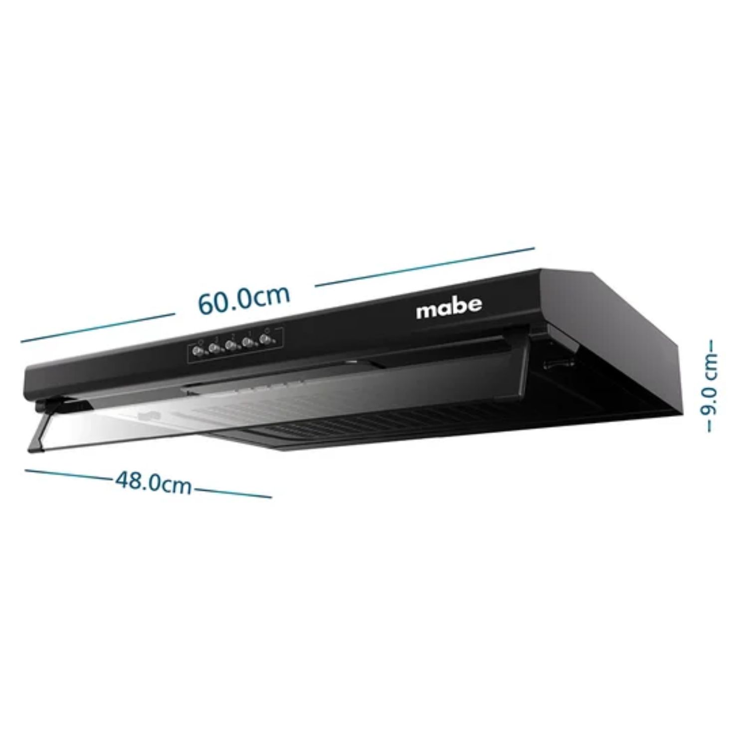 CAMPANA EXTRACTORA MABE CMU6020PB0 60 CM NEGRO - 3