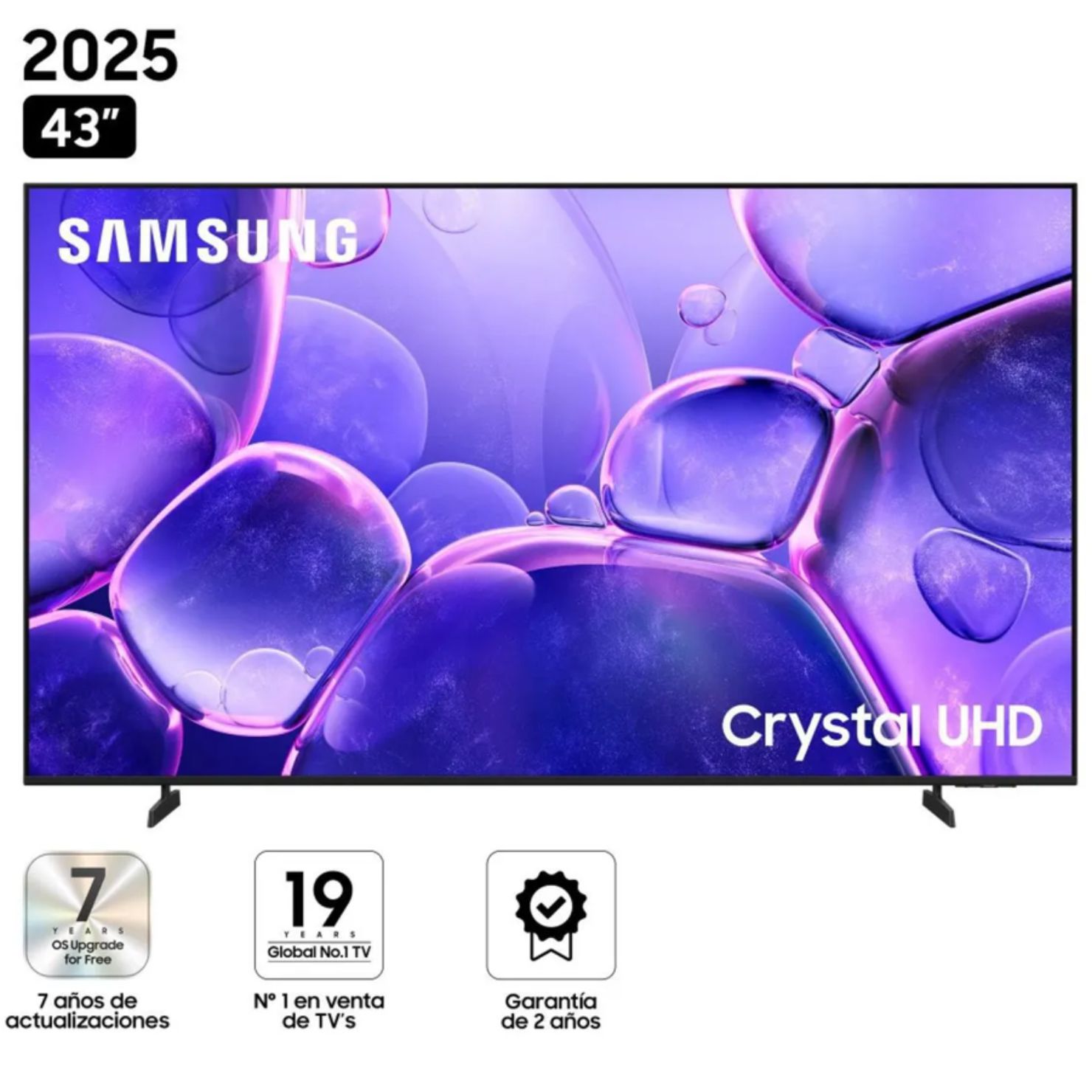 TELEVISOR SAMSUNG 43 PULGADAS 4K CRYSTAL ULTRA HD SMART TV UN43U8000FGXPE - 1