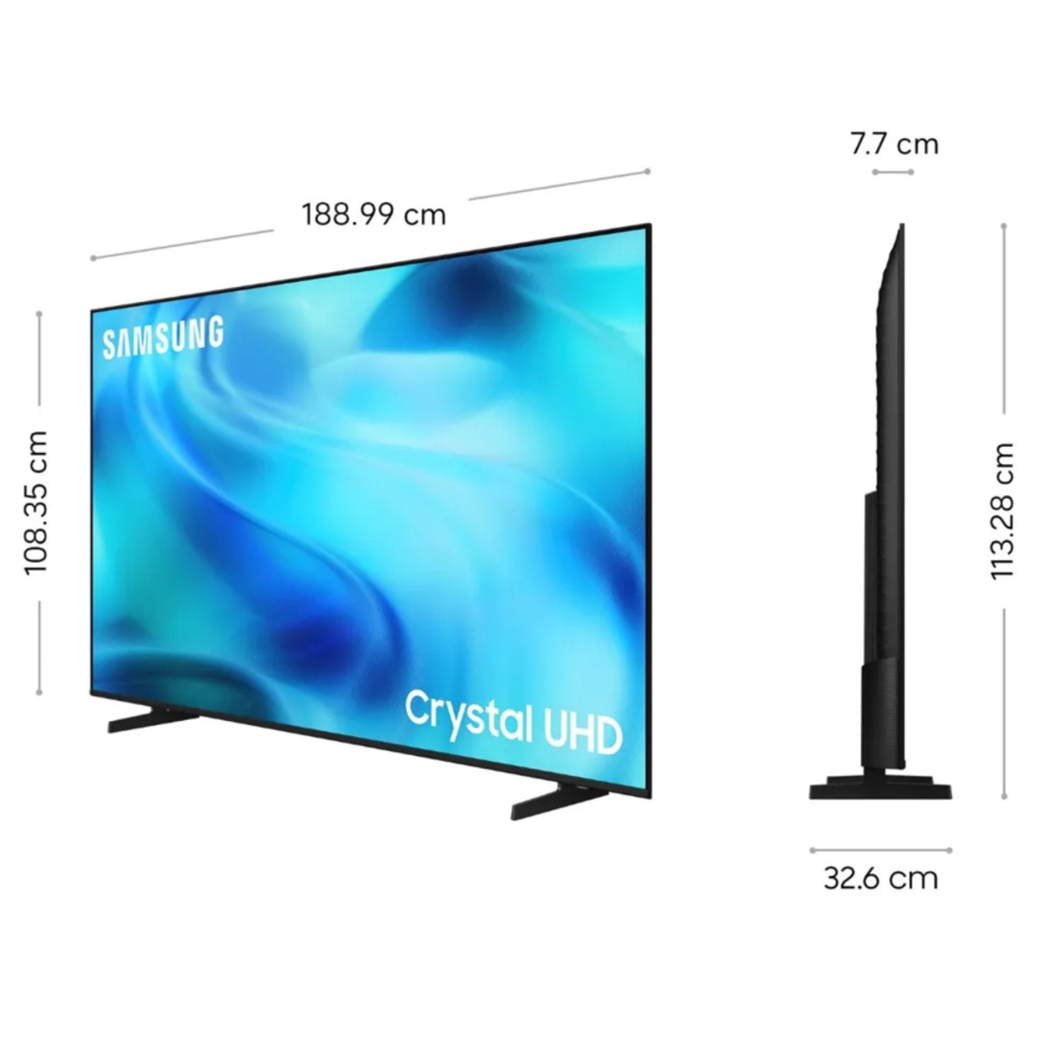 TELEVISOR SAMSUNG 85 PULGADAS CRYSTAL UHD 4K VISION AI SMART TV UN85U8000HGXPE - 2