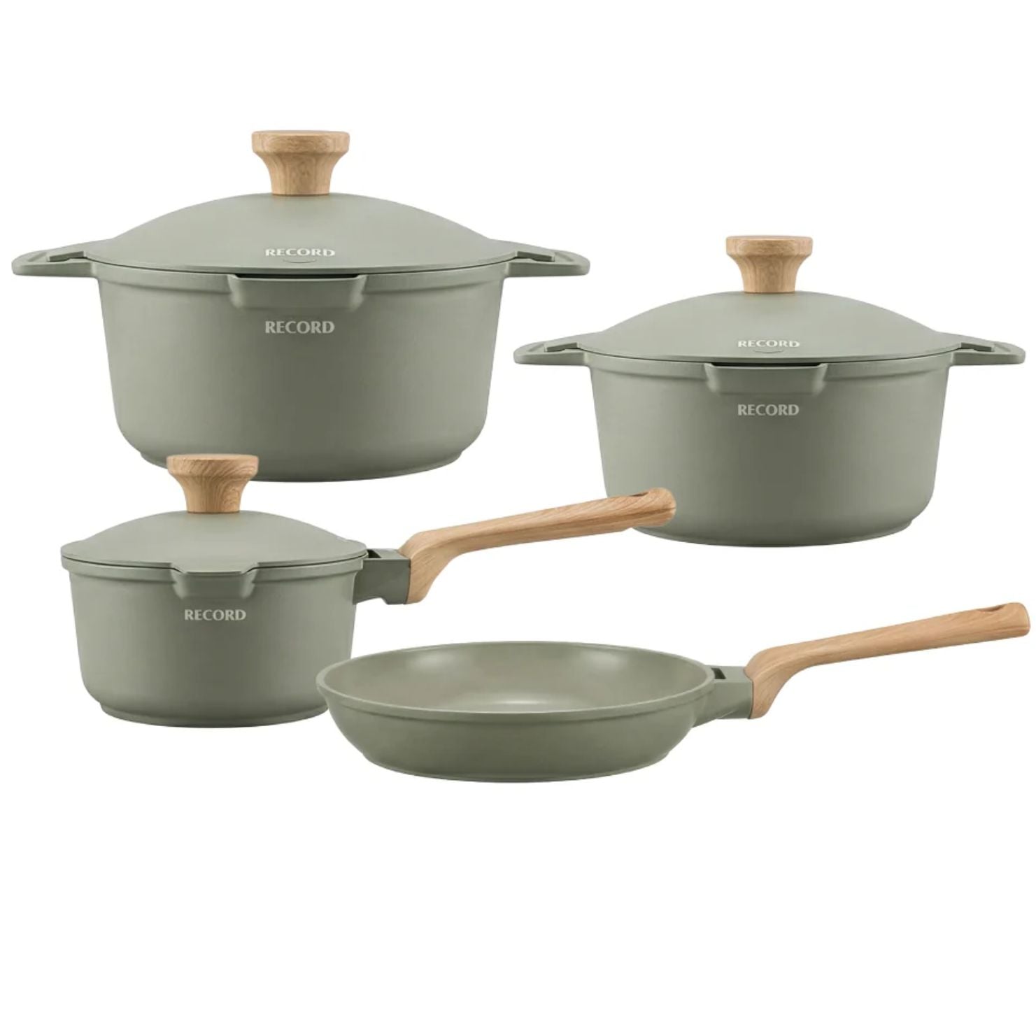 JUEGO DE OLLAS CERAMIC LATTE 7 PIEZAS ANTIADHERENTE - 1