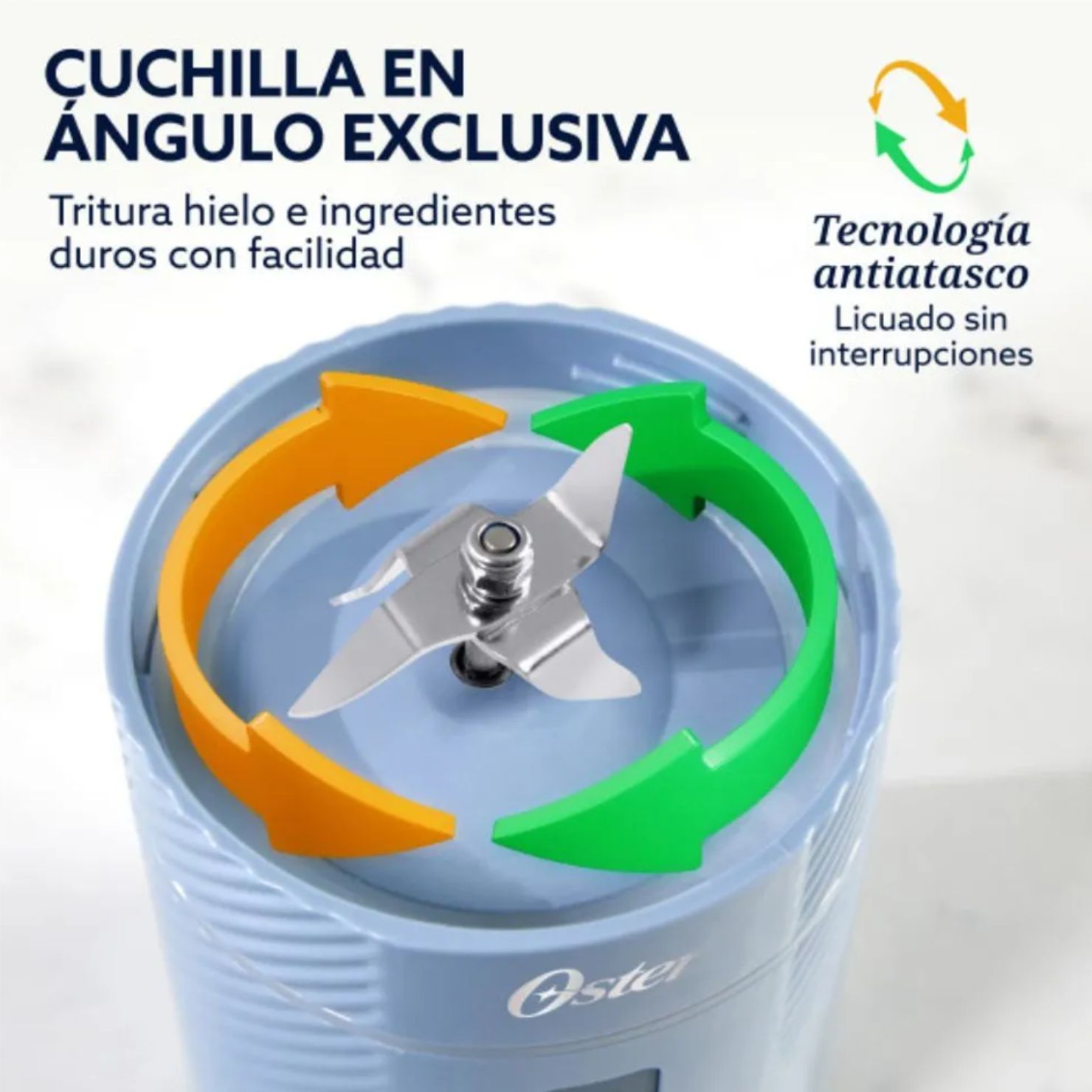 LICUADORA PORTÁTIL GOMAX 590 ML AZUL BLSTGFP-MH20-000 - 4