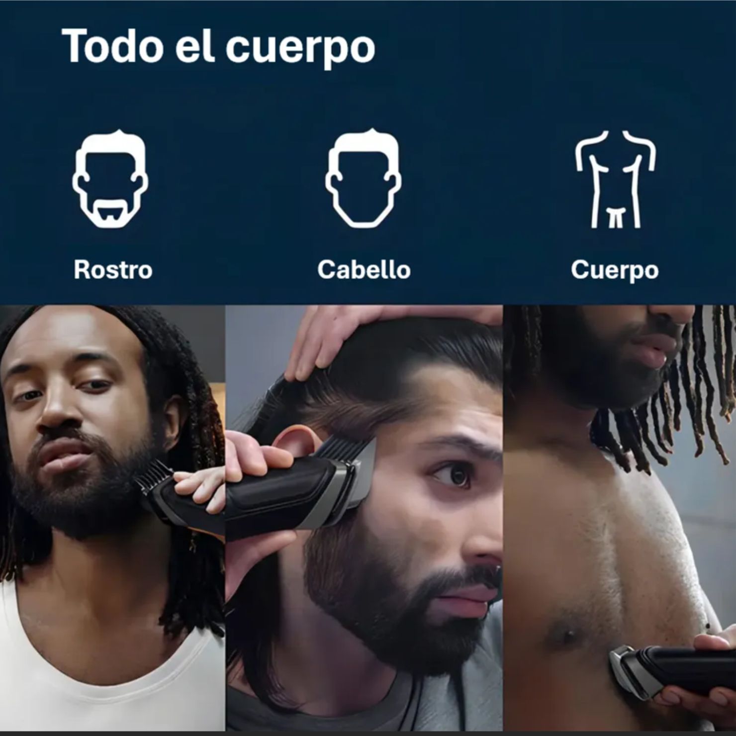 RASURADORA PHILIPS NORELCO MG5900 49 MULTIGROOMER 18 PIEZAS TODO EN UNO - 5