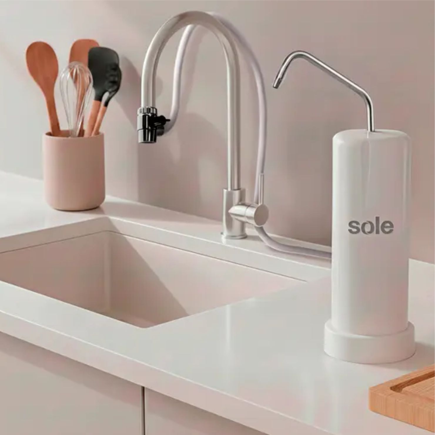 PURIFICADOR DE AGUA SOLE FILSOL016C PRIME ALCALINIZADOR BLANCO 5 ETAPAS - 4