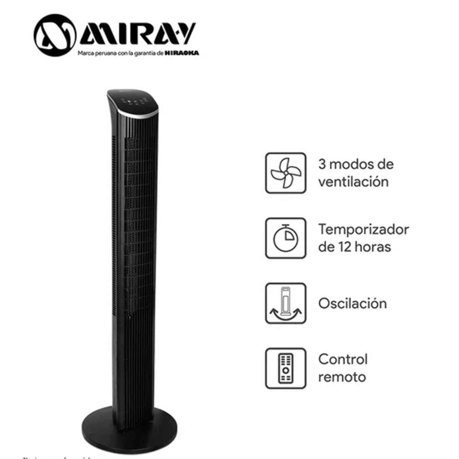 VENTILADOR DE TORRE MIRAY VMTT-VITA - 2