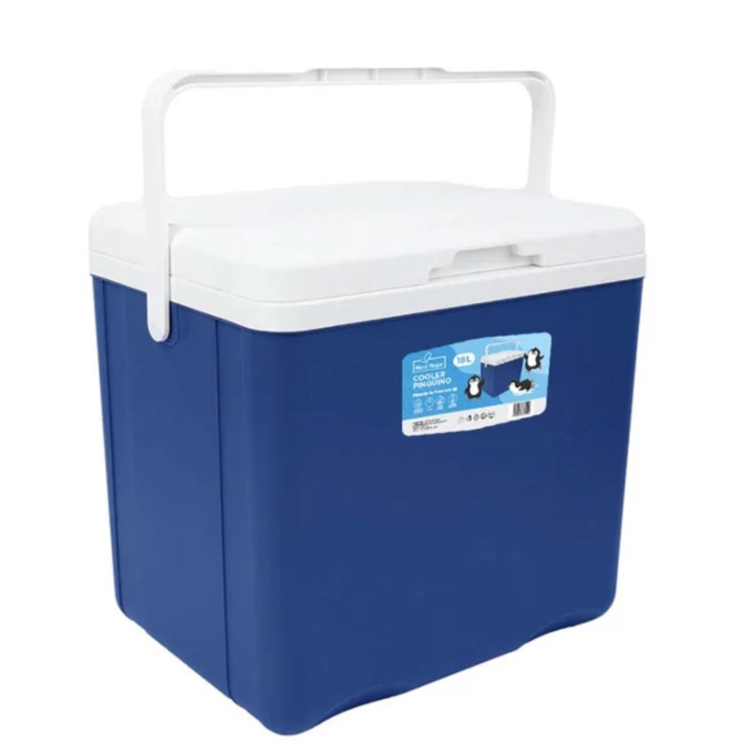 COOLER MERCI HOGAR PINGÜINO DE 18 LITROS AZUL - 2