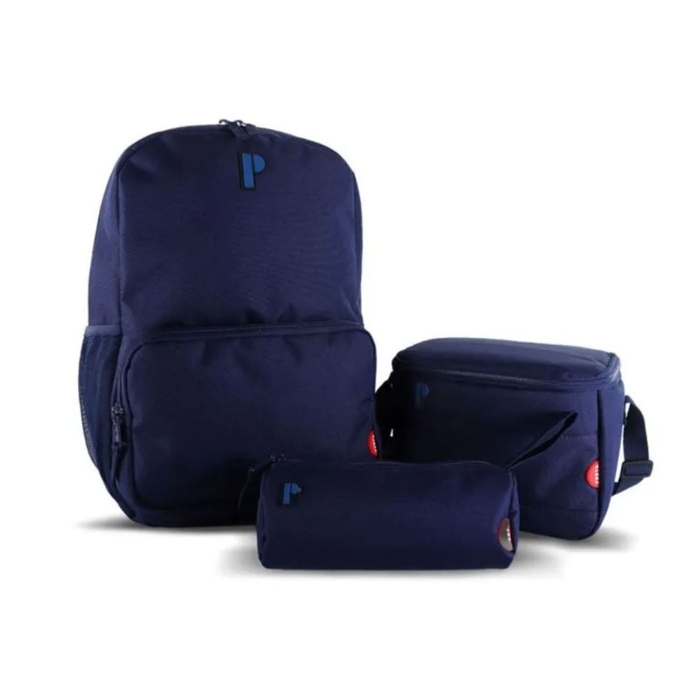TRIPACK PORTA MOCHILA LONCHERA CARTUCHERA MARACAY - 1