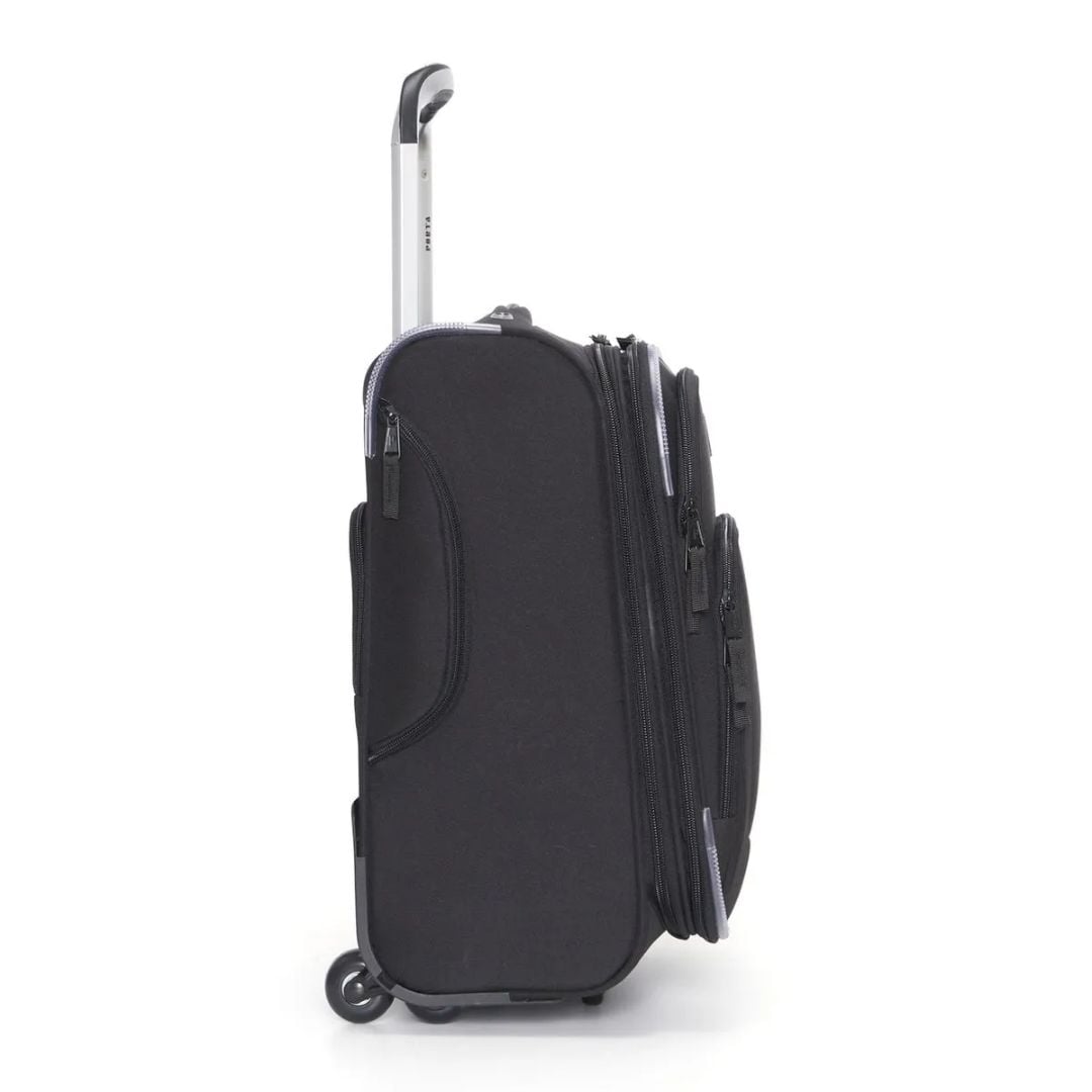 MOCHILA PORTA CARRY ON TRANSPORTER NEGRO CON RUEDAS - 2