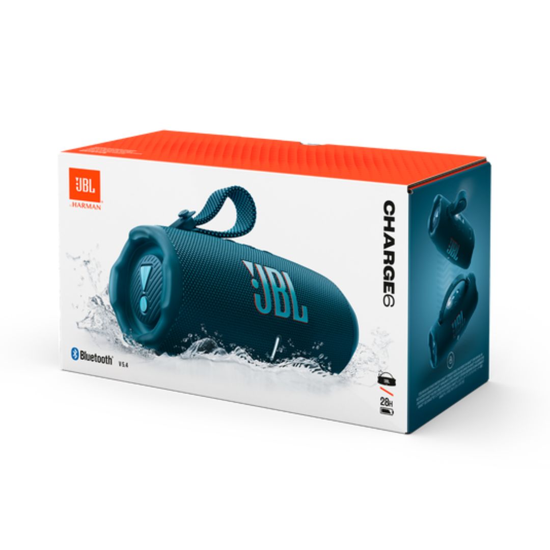 PARLANTE BLUETOOTH JBL CHARGE 6 CON AURACAST 40W, IP68, HASTA 28 HORAS DE REPRODUCCIÓN, USB-C - 5