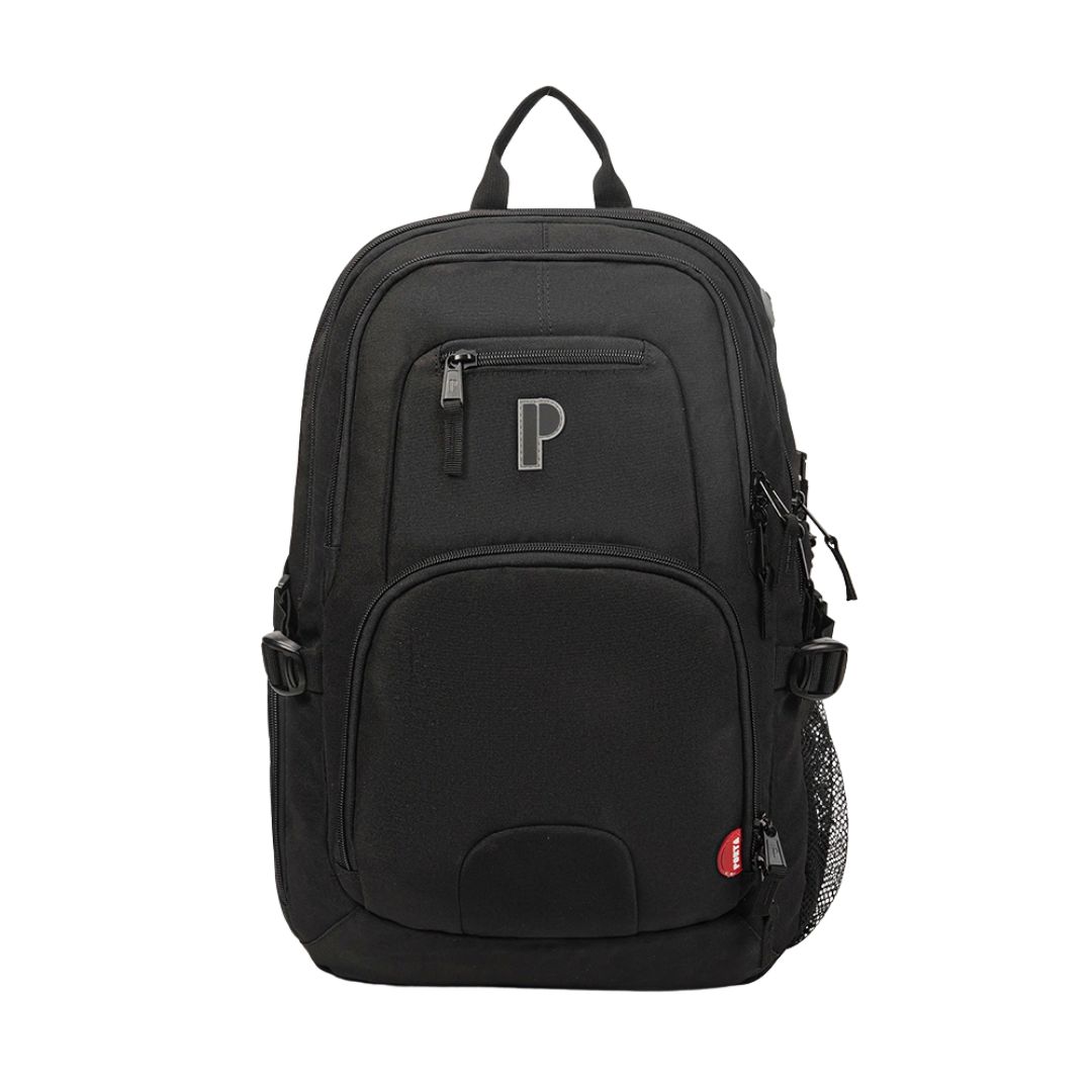 MOCHILA PORTA PORTALAPTOP NAHUM NEGRO RESPALDAR ACOLCHADO - 1