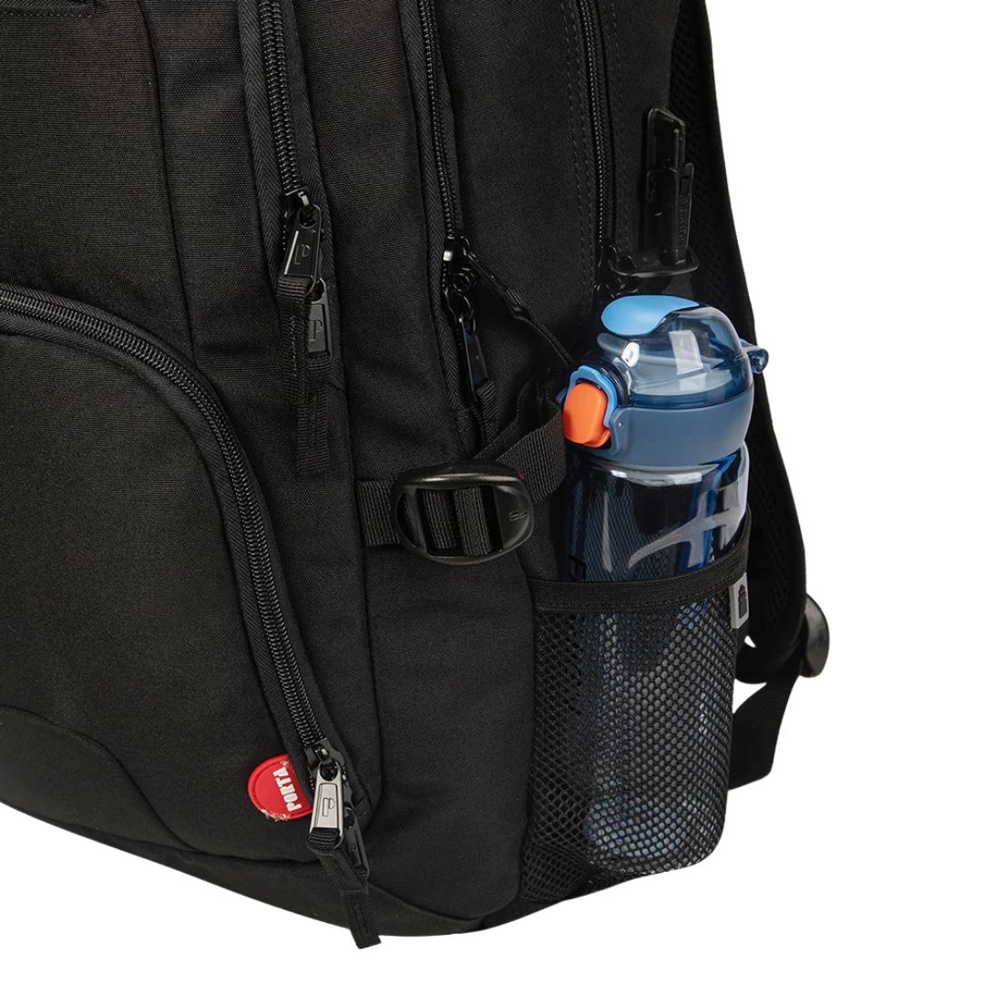 MOCHILA PORTA PORTALAPTOP NAHUM NEGRO RESPALDAR ACOLCHADO - 2