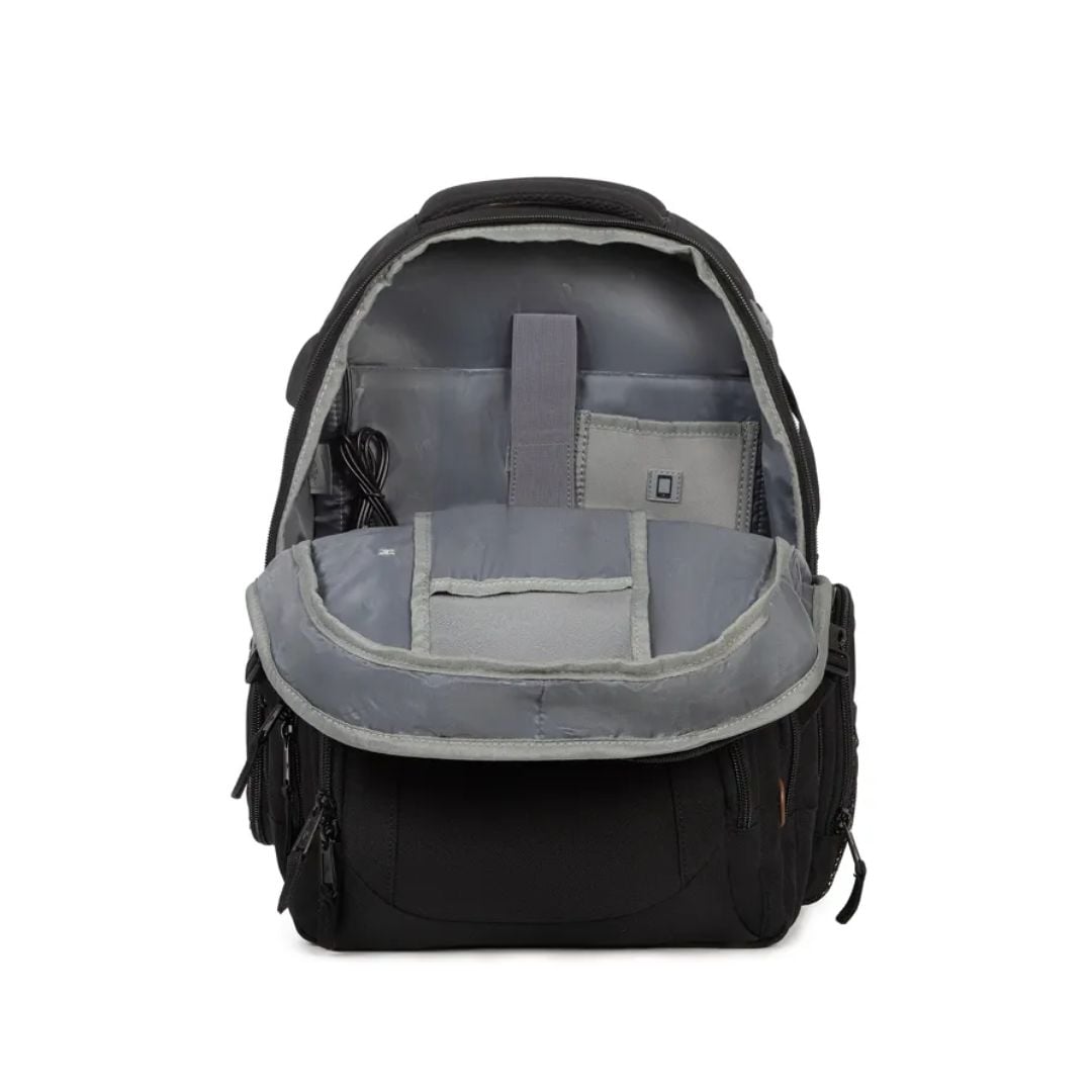 MOCHILA PORTA PITAGORAS NEGRO RESPALDAR ACOLCHADO PORTALAPTOP - 2