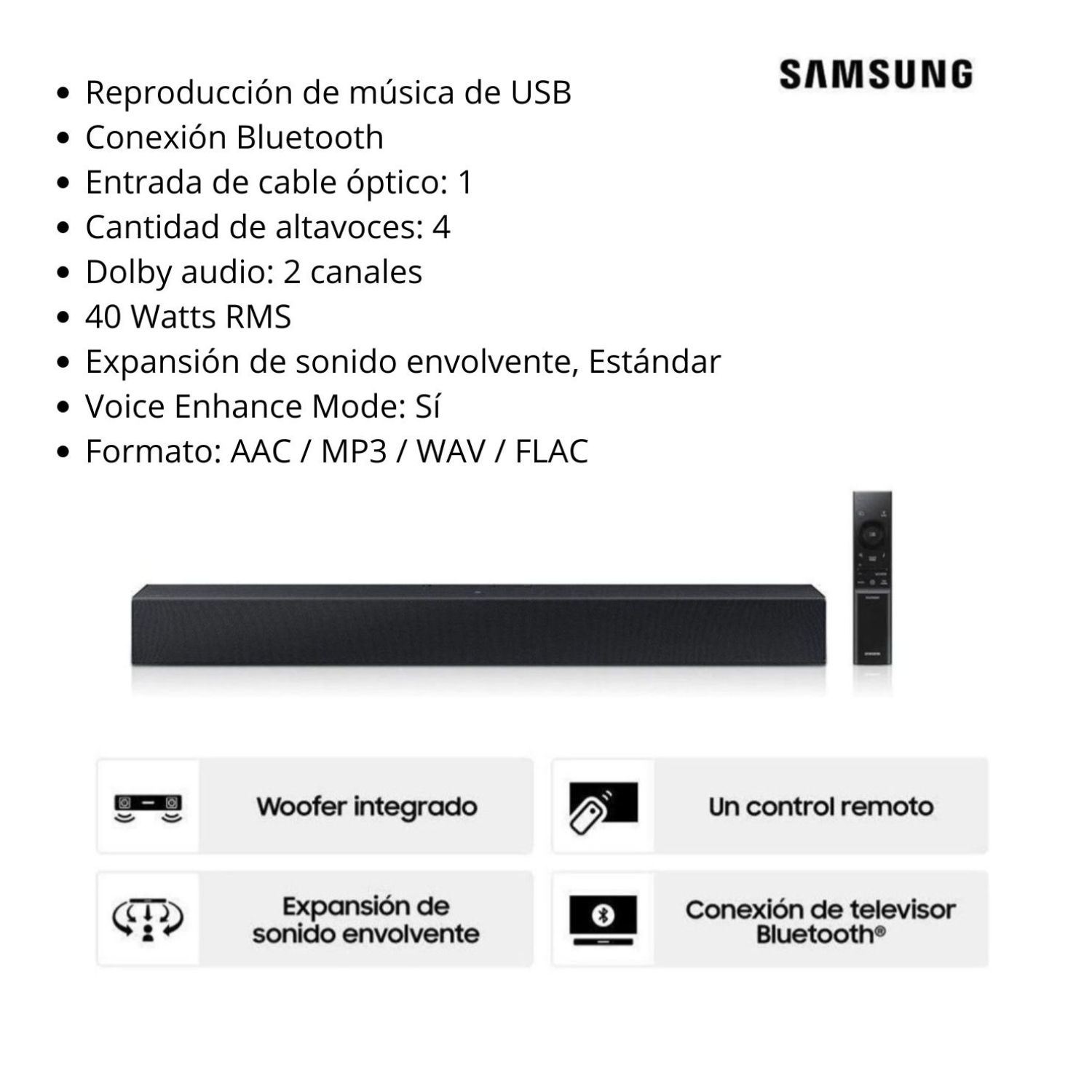 TELEVISOR 55 NEO QLED 4K QN70F VISION AI SMART TV + SOUNDBAR HW B400 - 9