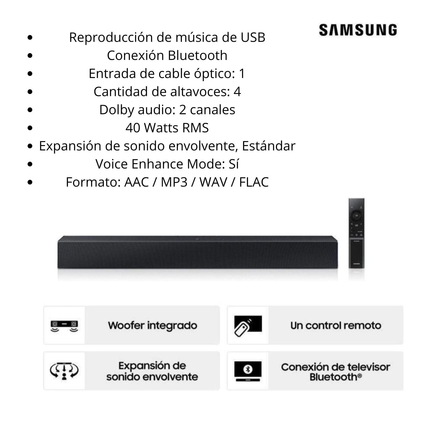 TELEVISOR SAMSUNG SMART TV 75 CRYSTAL UHD 4K UN75U8000F + SOUNDBAR HW-B400 - 8