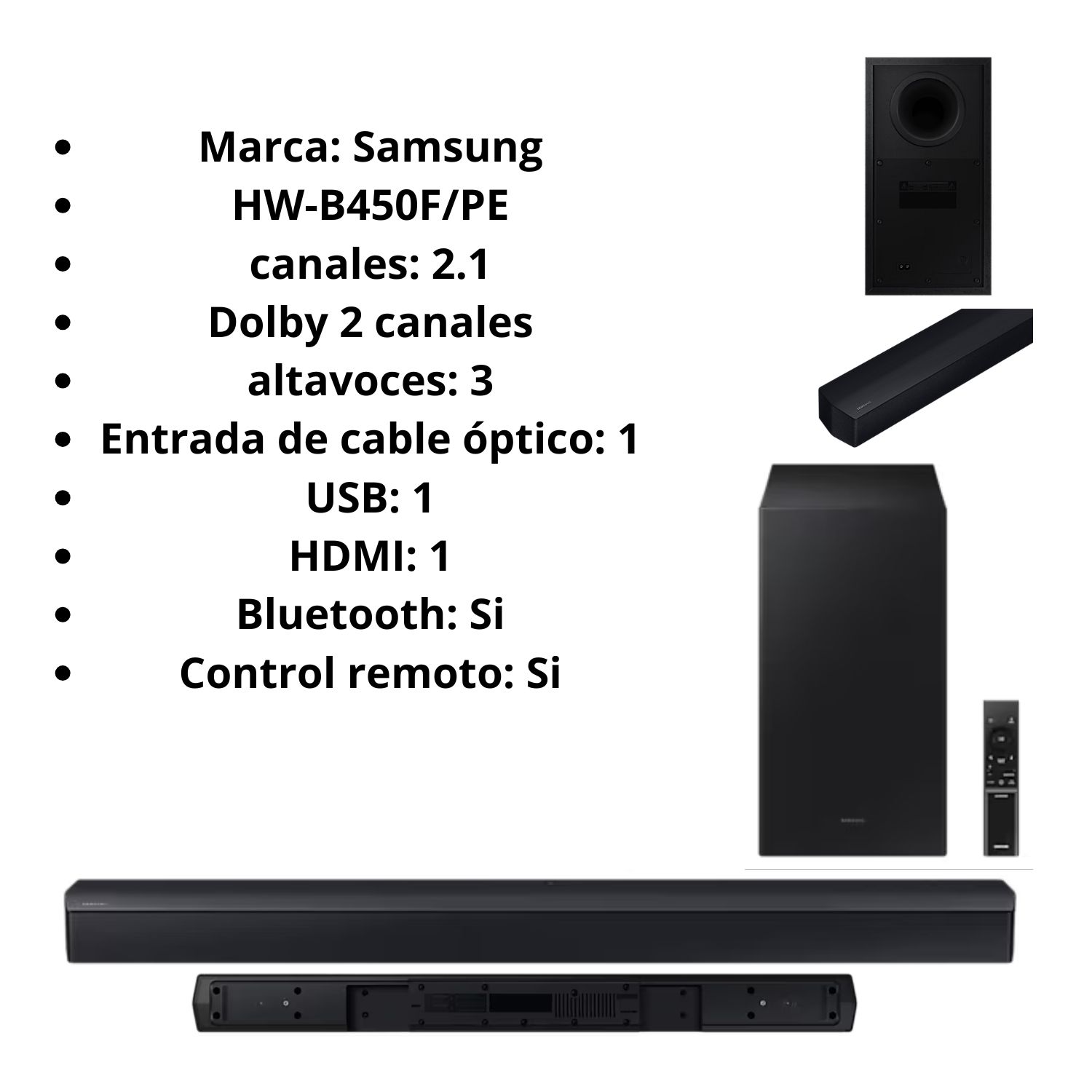 TELEVISOR SAMSUNG SMART TV 75 CRYSTAL UHD 4K UN75U8000FGXPE + SOUNDBAR HW-B450 - 2