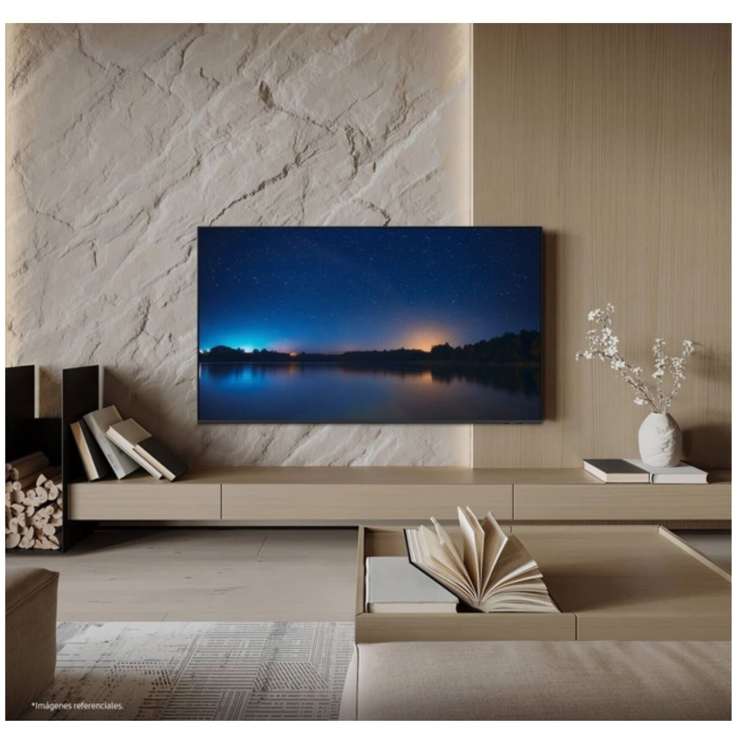 TELEVISOR SAMSUNG QLED 65 SMART TV 4K QN65Q6FA + RACK GIRATORIO - 9