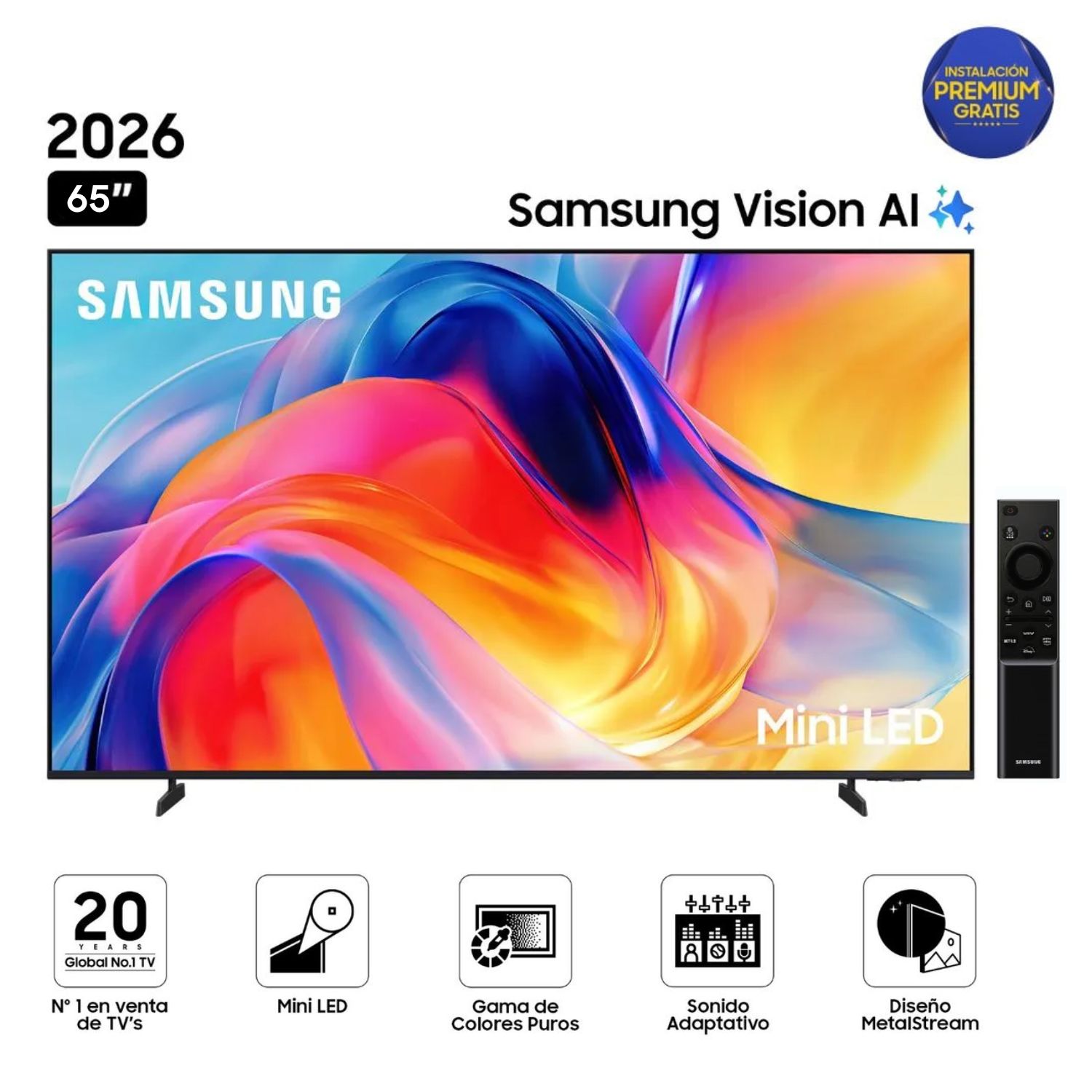 TELEVISOR SAMSUNG  65' MINI LED  65M70H VISION AI SMART TV - NUEVO 2026 - 1